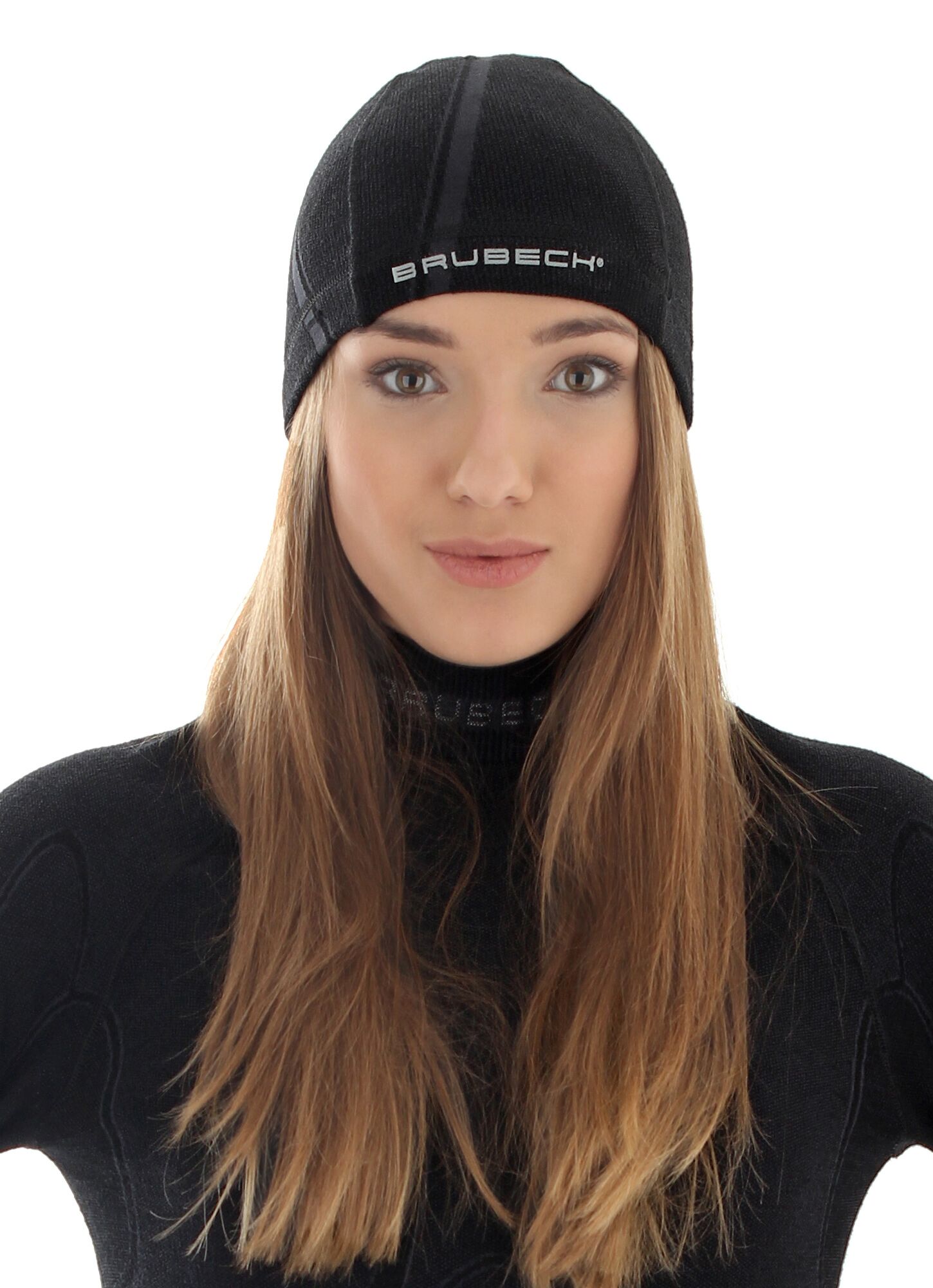 CZAPKA TERMOAKTYWNA UNISEX Z WEŁNĄ BRUBECK HM10080 CZARNY