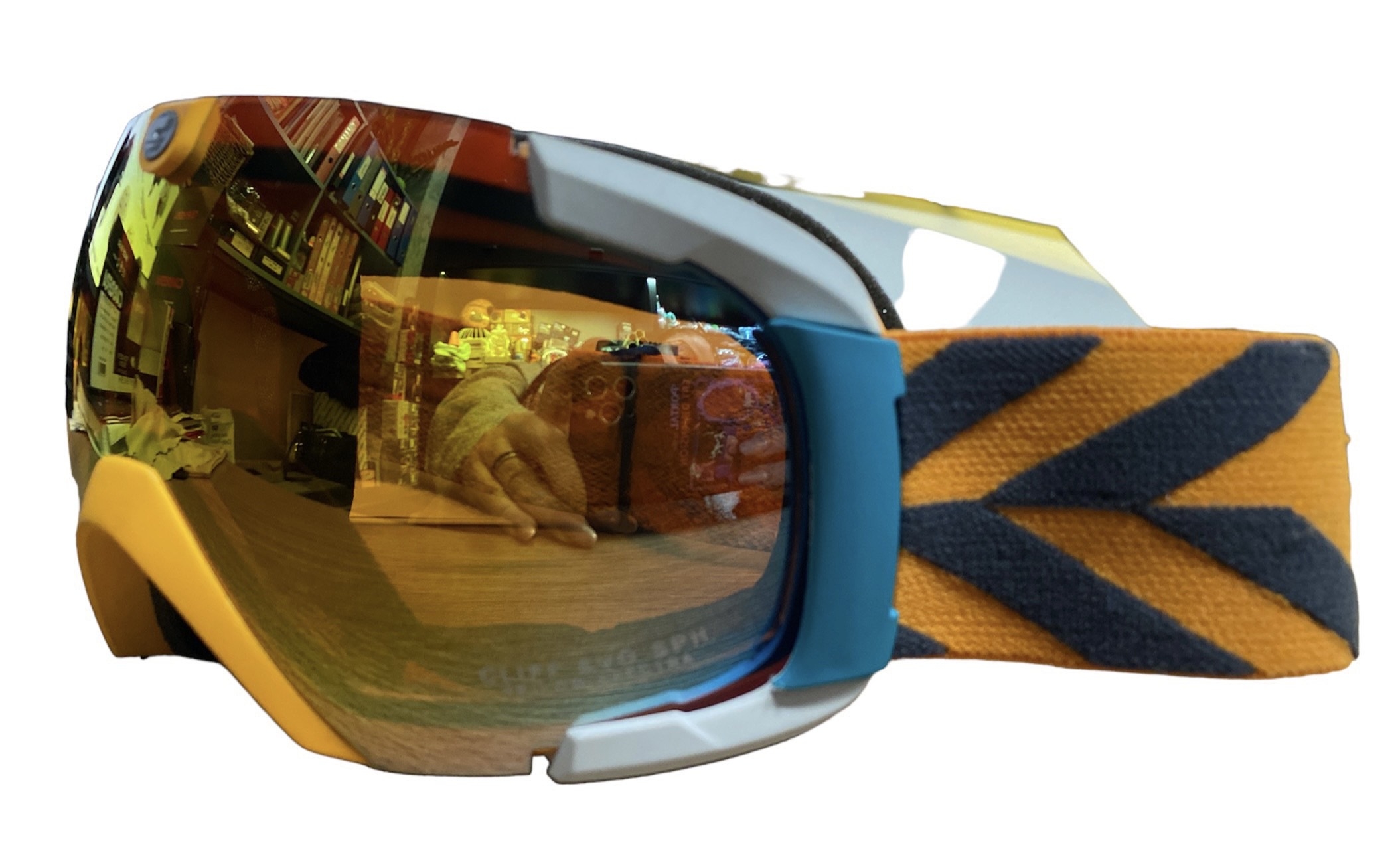 GOGLE CARRERA CLIFF EVO SPH ORANGE MATTE STRIPE YELLOW SPECTRA (EKSPOZYCJA)