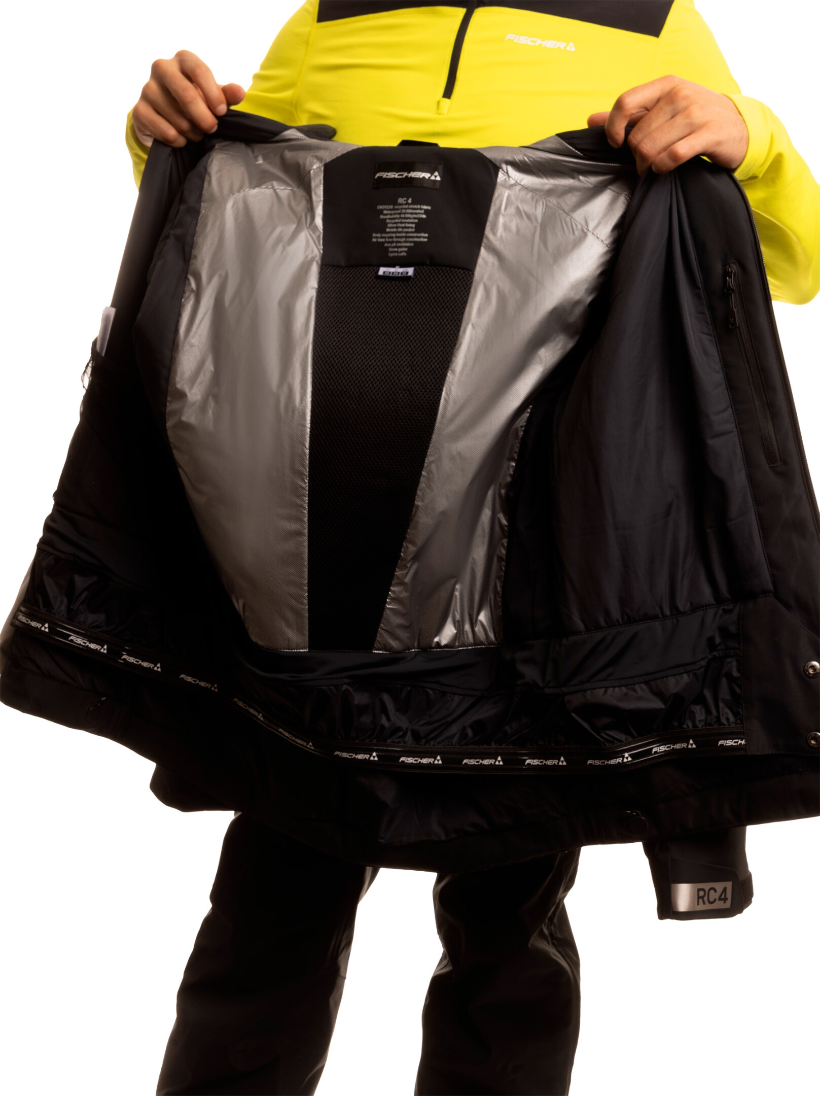 KURTKA FISCHER RC4 UNISEX SKIJACKET BLACK 2025