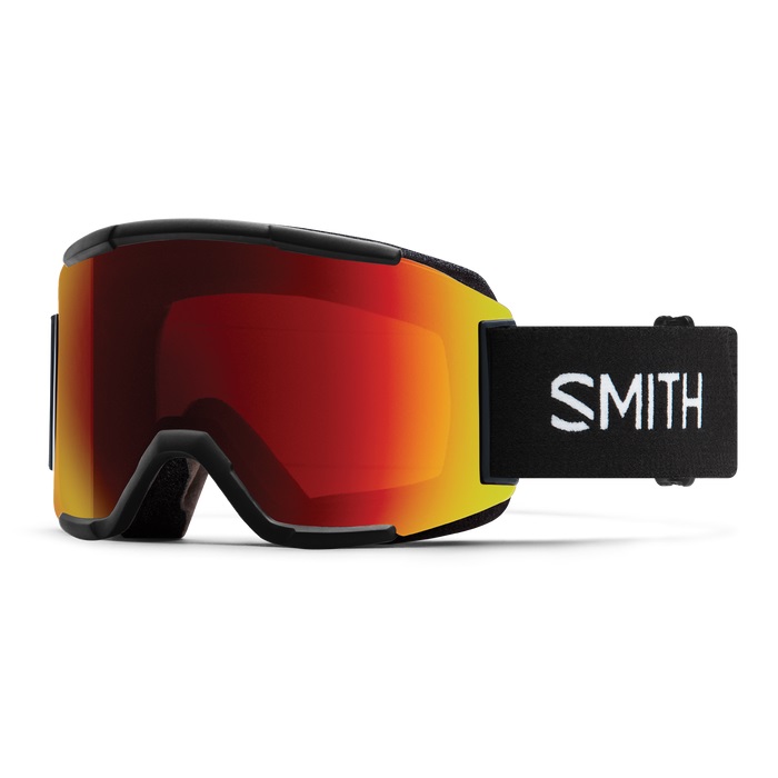 GOGLE SMITH SQUAD BLACK CHROMAPOP SUN RED MIRROR + DODATKOWA SZYBA YELLOW 2026