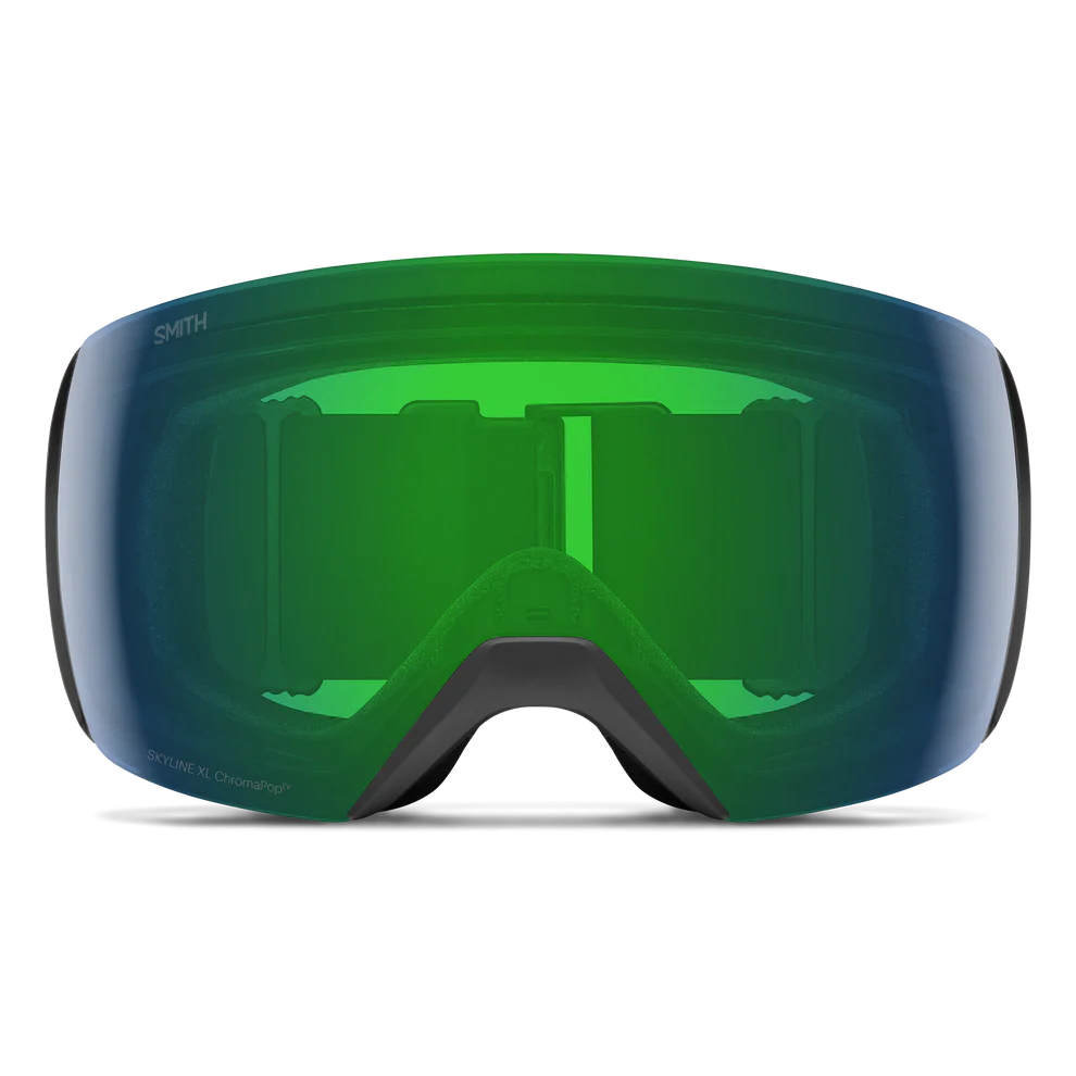 GOGLE SMITH SKYLINE XL BLACK CHROMAPOP EVERYDAY GREEN MIRROR 2025