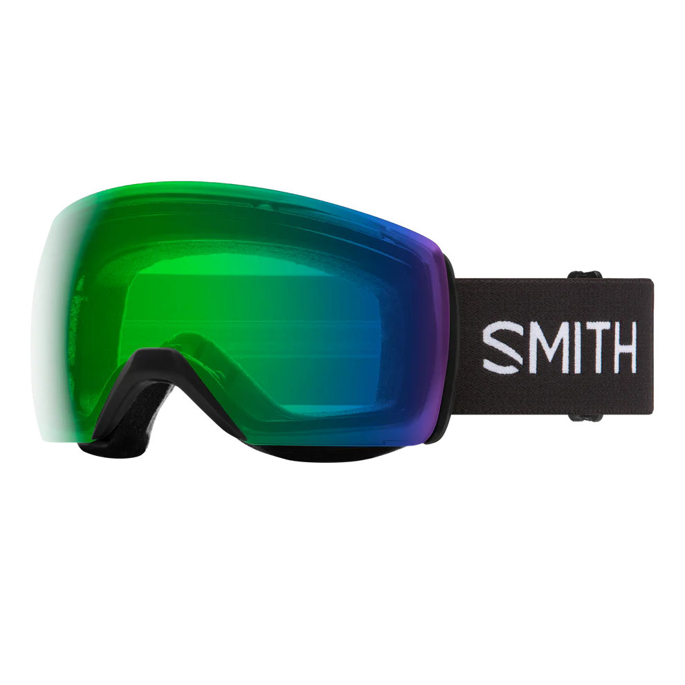 GOGLE SMITH SKYLINE XL BLACK CHROMAPOP EVERYDAY GREEN MIRROR 2025