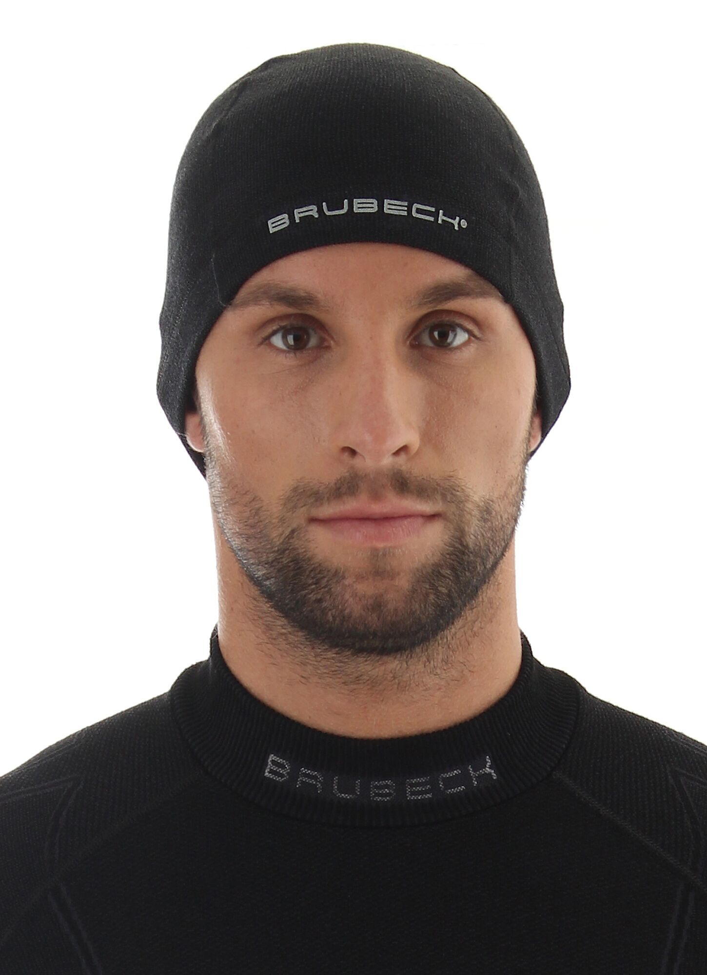 CZAPKA TERMOAKTYWNA UNISEX Z WEŁNĄ BRUBECK HM10080 CZARNY
