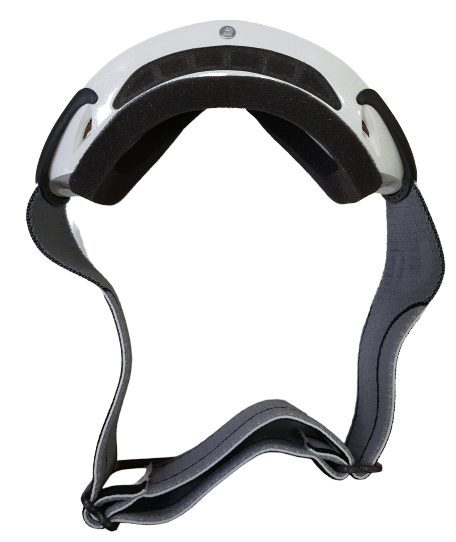 GOGLE CARRERA CHIODO AIR WHITE SHINY LOGO DARK BROWN