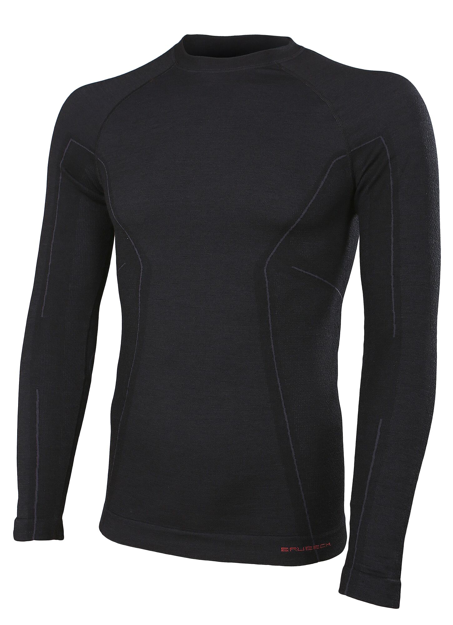 KOSZULKA TERMOAKTYWNA MĘSKA BRUBECK ACTIVE WOOL LS12820 CZARNY