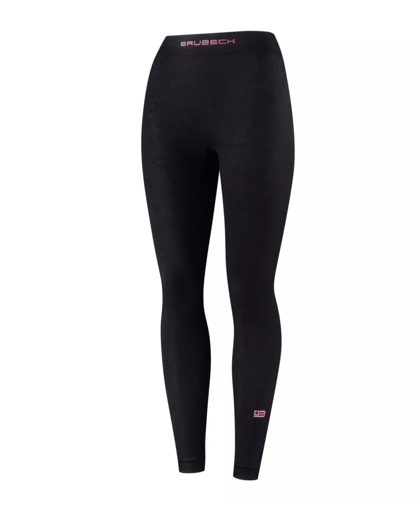 SPODNIE TERMOAKTYWNE DAMSKIE BRUBECK ACTIVE MERINO LE1430W CZARNY