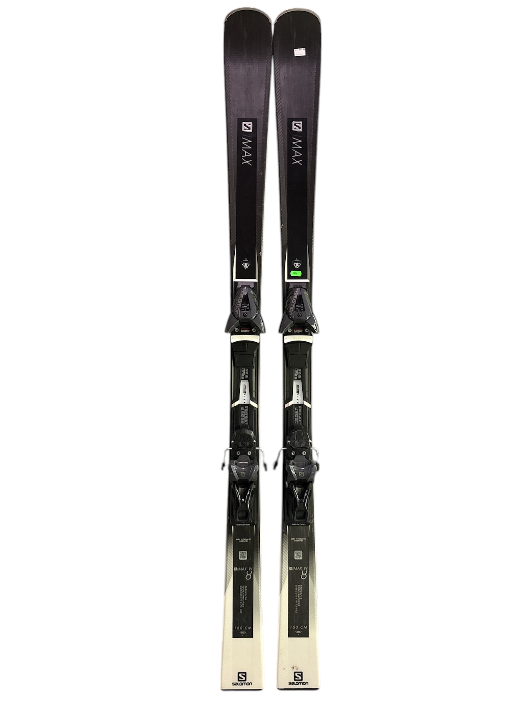NARTY SALOMON S MAX W 8 160CM + WIĄZANIA SALOMON Z10GW UŻYWANE