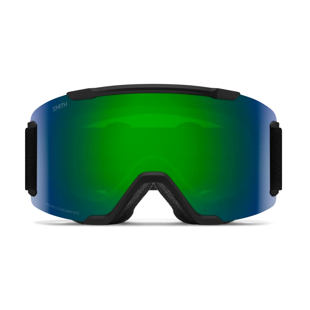 GOGLE SMITH SQUAD 2 BLACK CHROMAPOP SUN GREEN MIRROR + DODATKOWA SZYBA YELLOW 2027