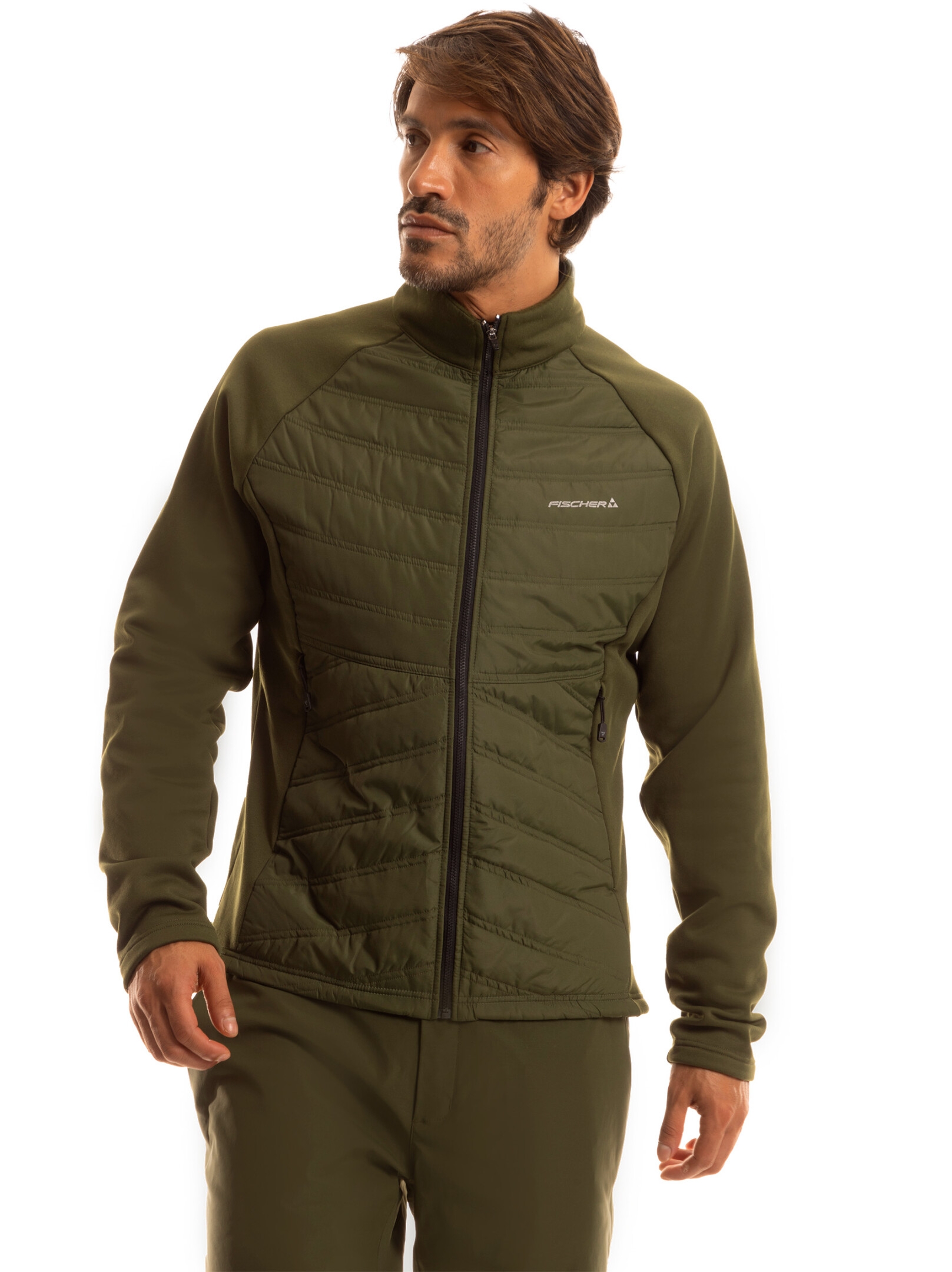 KURTKA FISCHER DYNAMIC HYBRID UNISEX HYBRID LAYER JACKET GREEN 2025