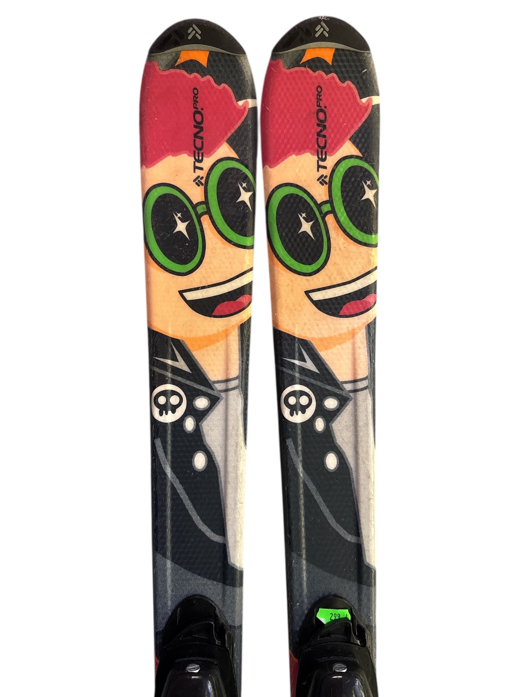 NARTY TECNO PRO KIZZY 130CM + WIĄZANIA TECNO PRO 4,5 UŻYWANE