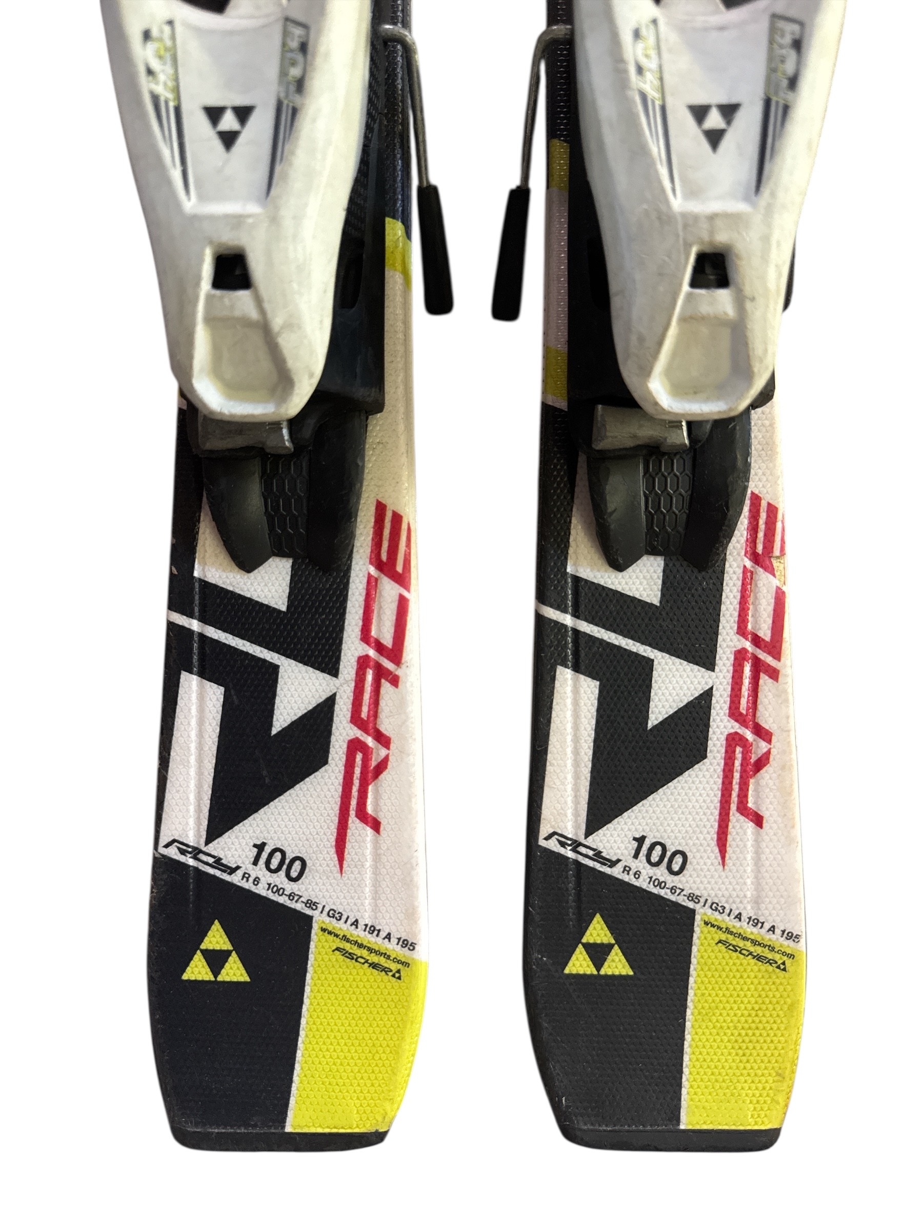 NARTY FISCHER RC4 RACE 100CM + WIĄZANIA FISCHER FJ4 UŻYWANE