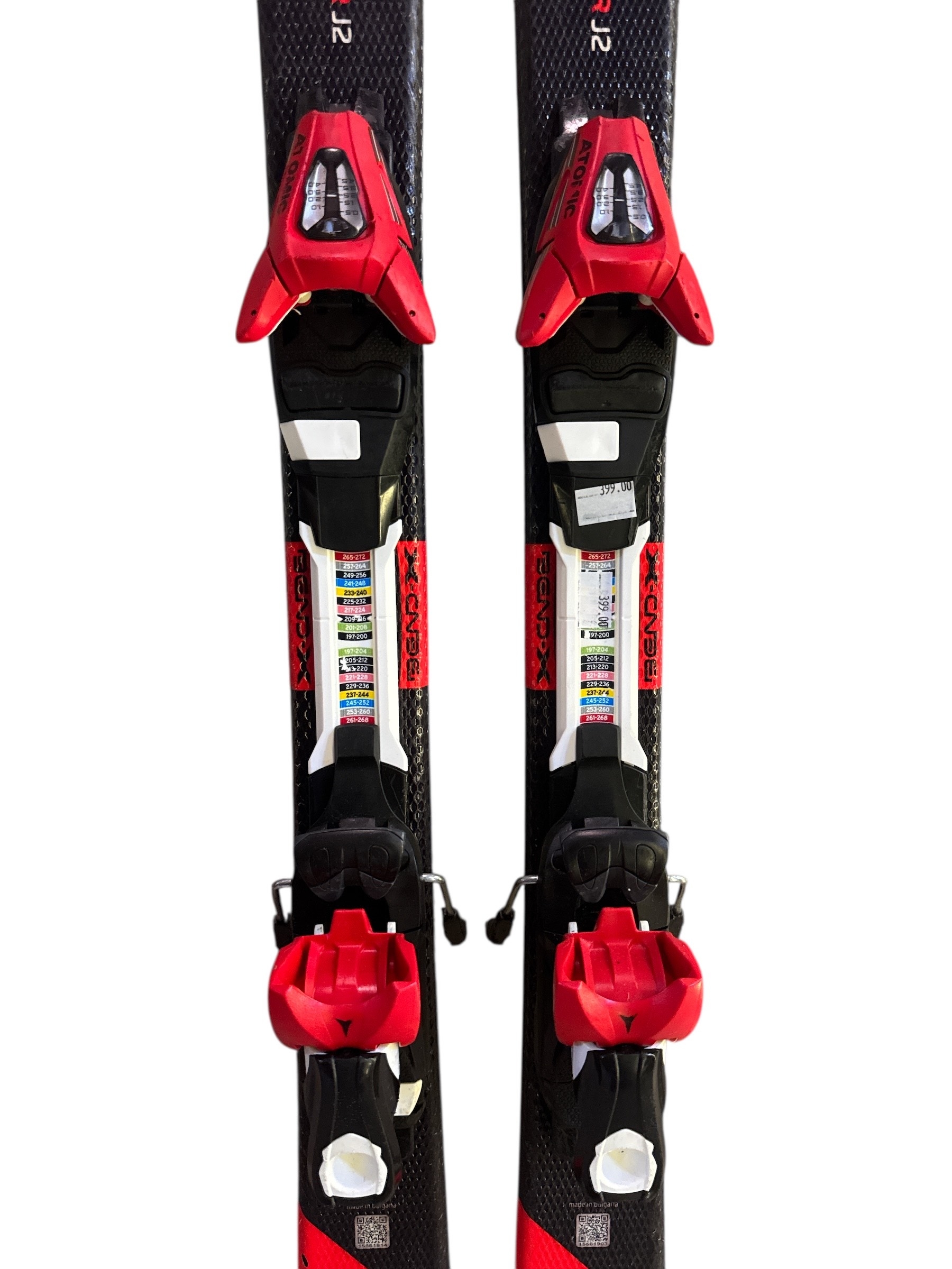 NARTY ATOMIC REDSTER J2 120CM + WIĄZANIA ATOMIC C5 UŻYWANE