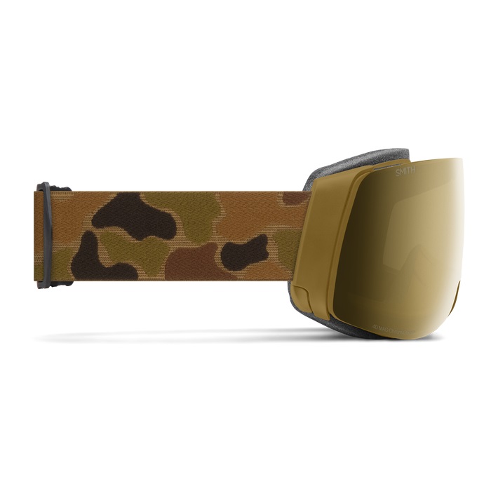 GOGLE SMITH 4D MAG COYOTE POW HUNTER CHROMAPOP SUN BLACK GOLD MIRROR + DODATKOWA SZYBA CHROMAPOP STORM BLUE SENSOR 2025