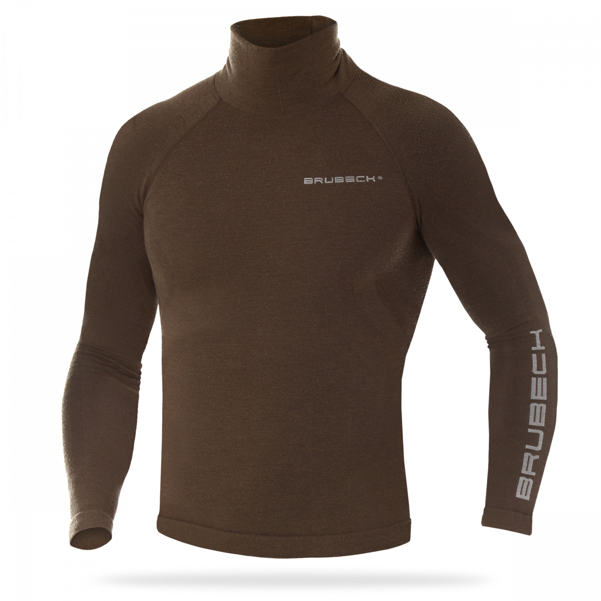 BLUZA TERMOAKTYWNA MĘSKA BRUBECK EXTREME MERINO RANGER WOOL LS14200 KHAKI