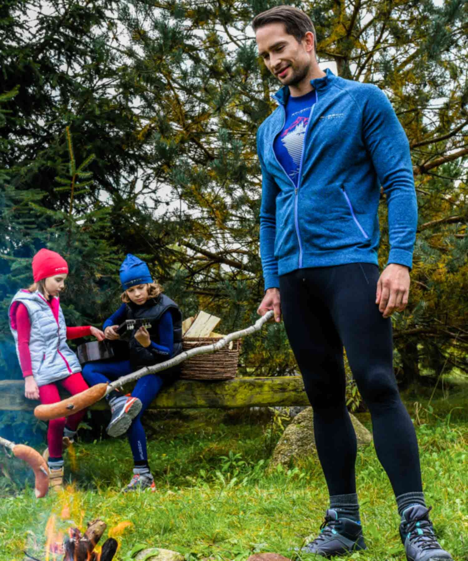 SPODNIE TERMOAKTYWNE MĘSKIE BRUBECK ACTIVE WOOL LE1171M CZARNY