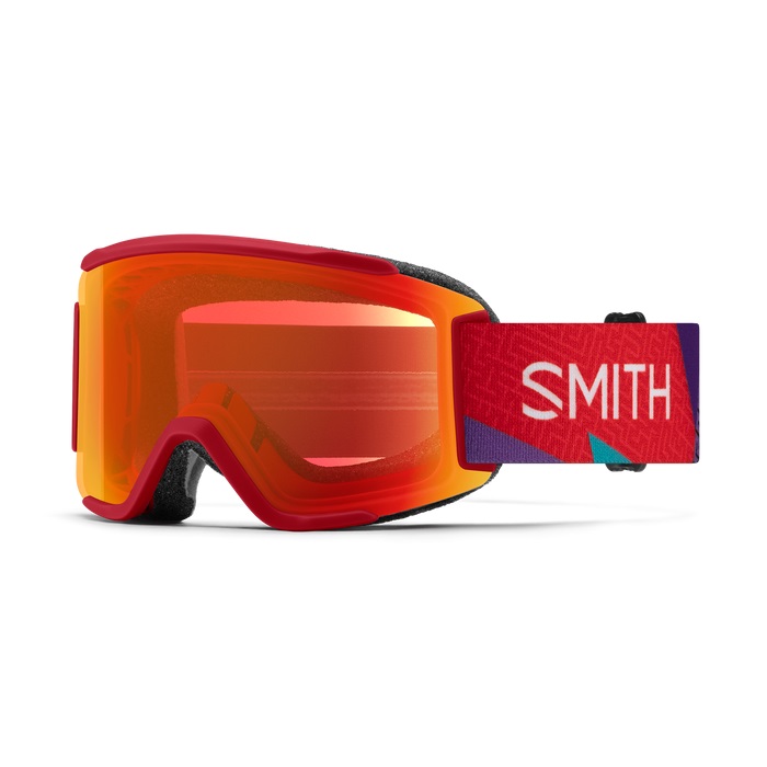 GOGLE SMITH SQUAD S CRIMSON A MAZE ZING CHROMAPOP EVERYDAY RED MIRROR + DODATKOWA SOCZEWKA YELLOW 2025