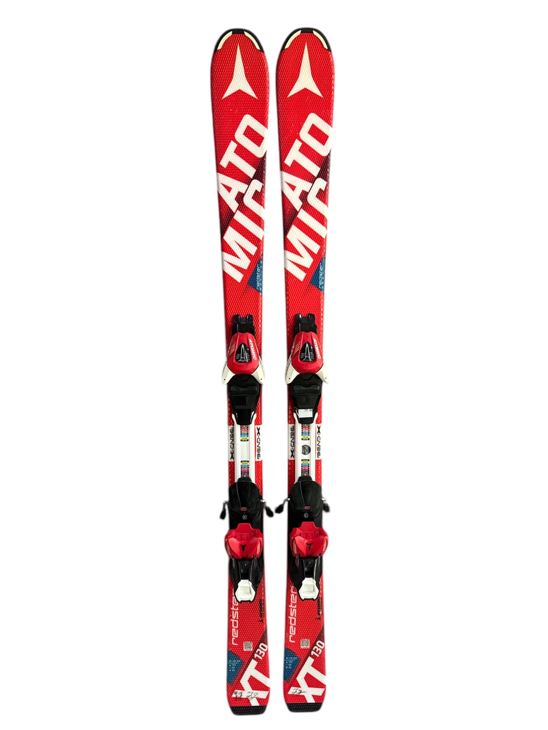 NARTY ATOMIC REDSTER XT 130CM + WIĄZANIA ATOMIC XTE UŻYWANE