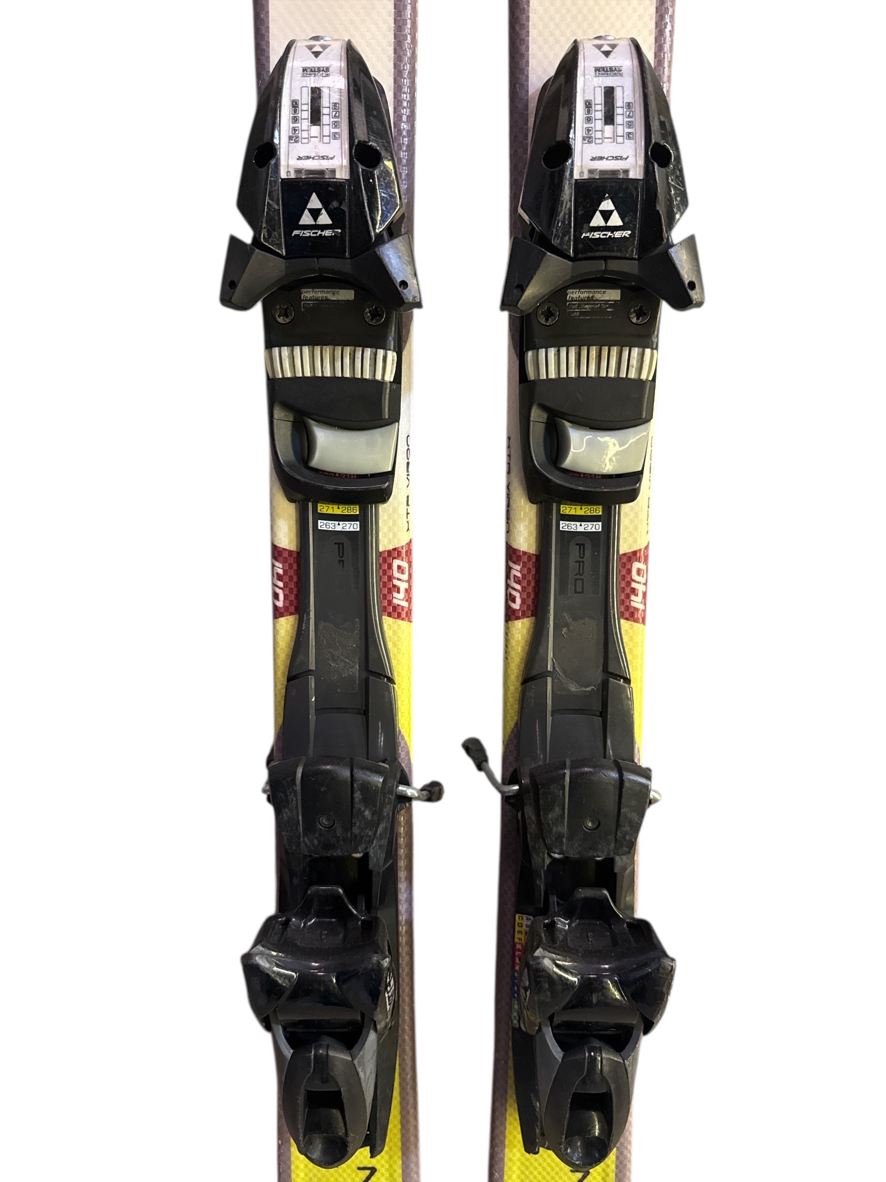 NARTY FISCHER XTR VIRON 140CM + WIĄZANIA FISCHER XTR 10 UŻYWANE