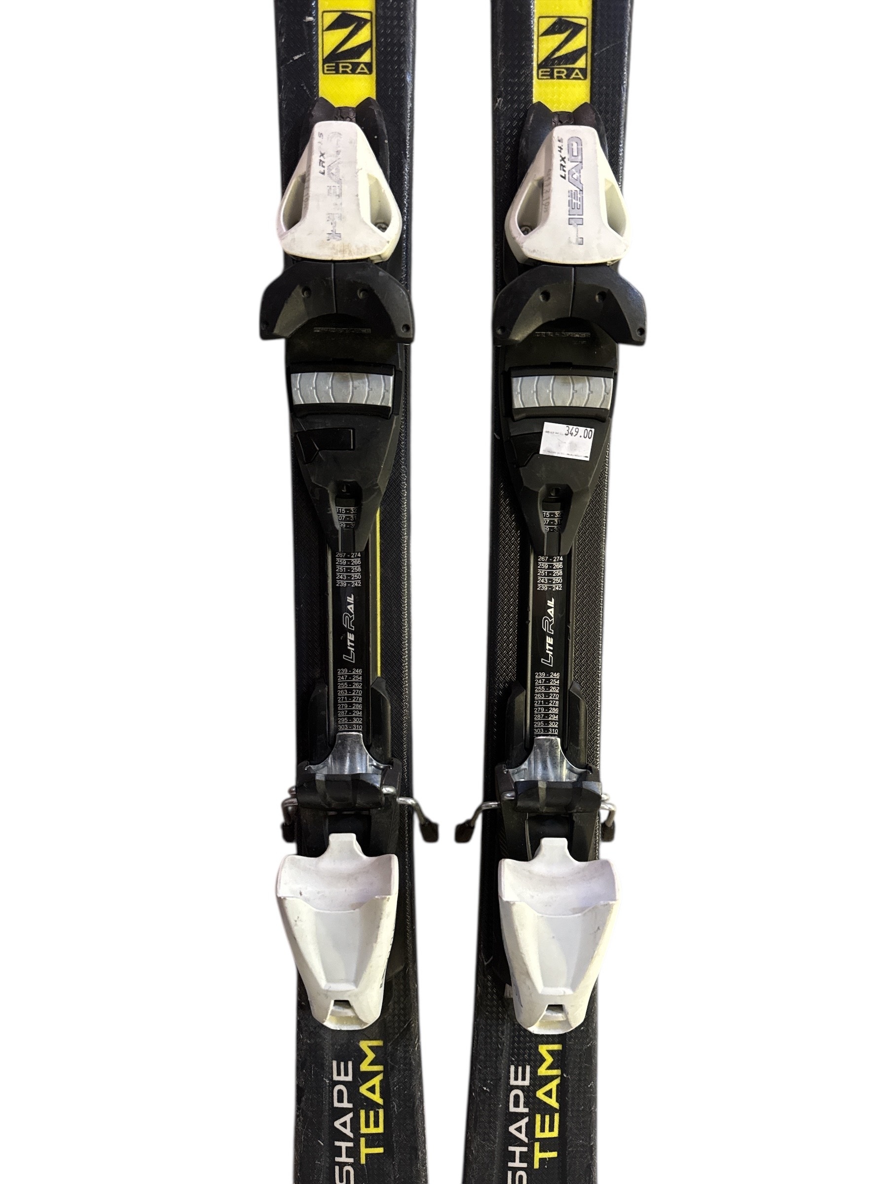 NARTY HEAD SUPERSHAPE TEAM ERA 2.0 127CM + WIĄZANIA HEAD LRX 4.5 UŻYWANE