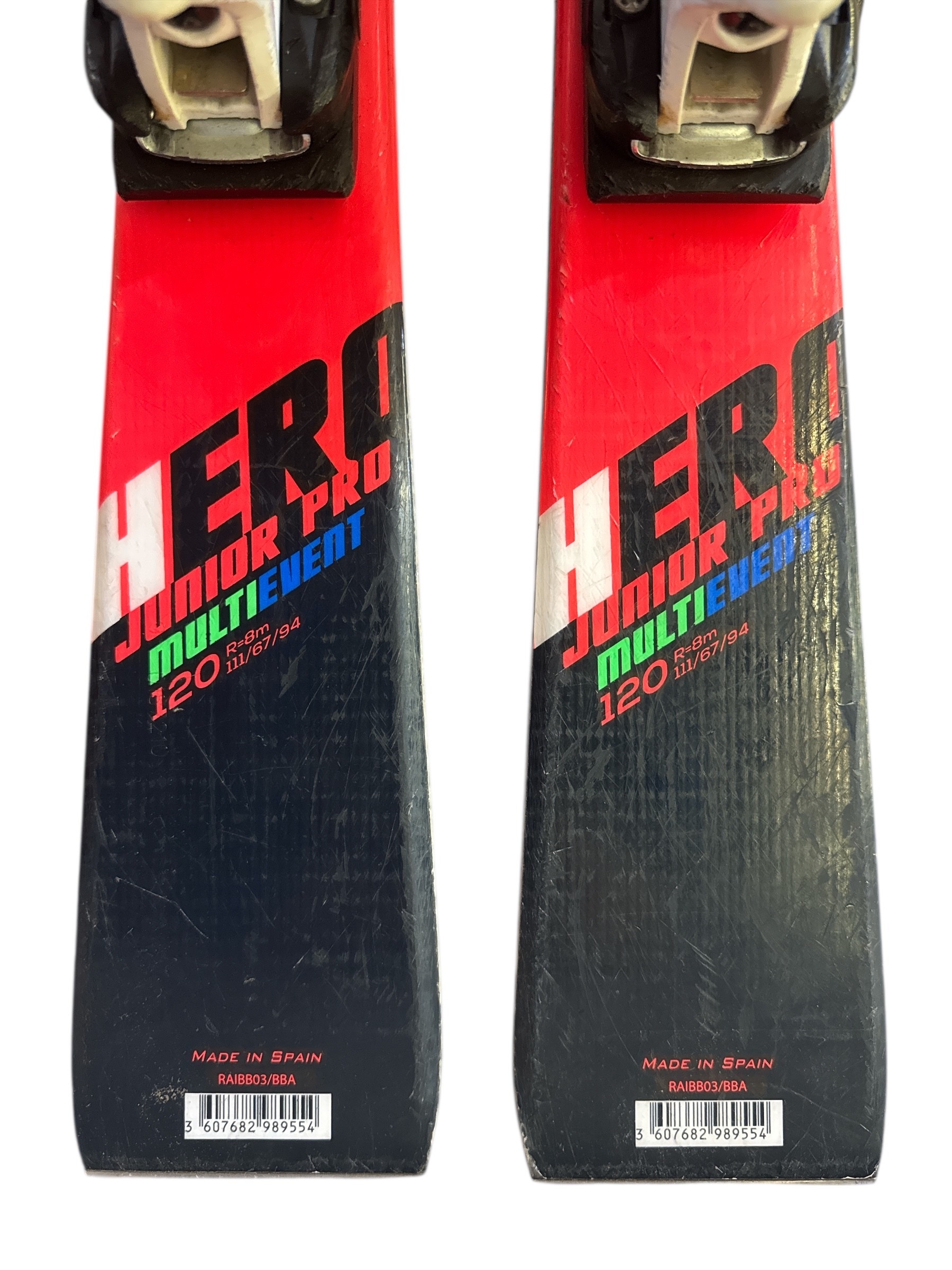 NARTY ROSSIGNOL HERO JUNIOR PRO MULTIEVENT 120CM + WIĄZANIA ROSSIGNOL JR10 UŻYWANE