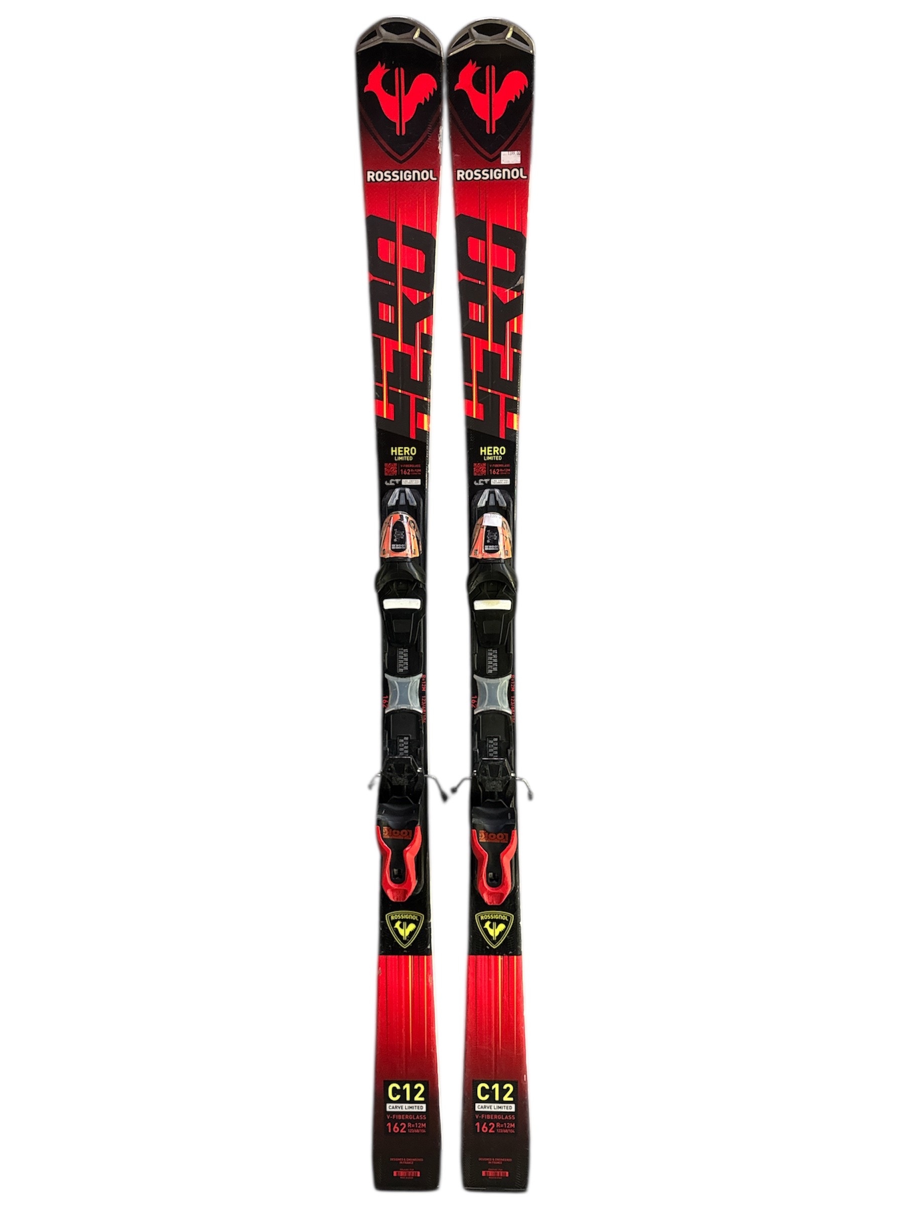 NARTY ROSSIGNOL HERO CARVE LIMITED C13 162CM + WIĄZANIA LOOK XPRESS UŻYWANE