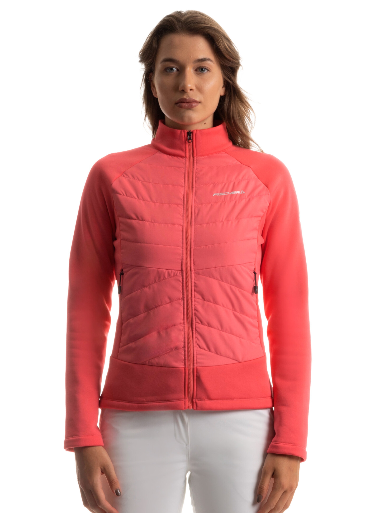 KURTKA FISCHER DYNAMIC HYBRID WOMAN HYBRID LAYER JACKET CORAL 2025