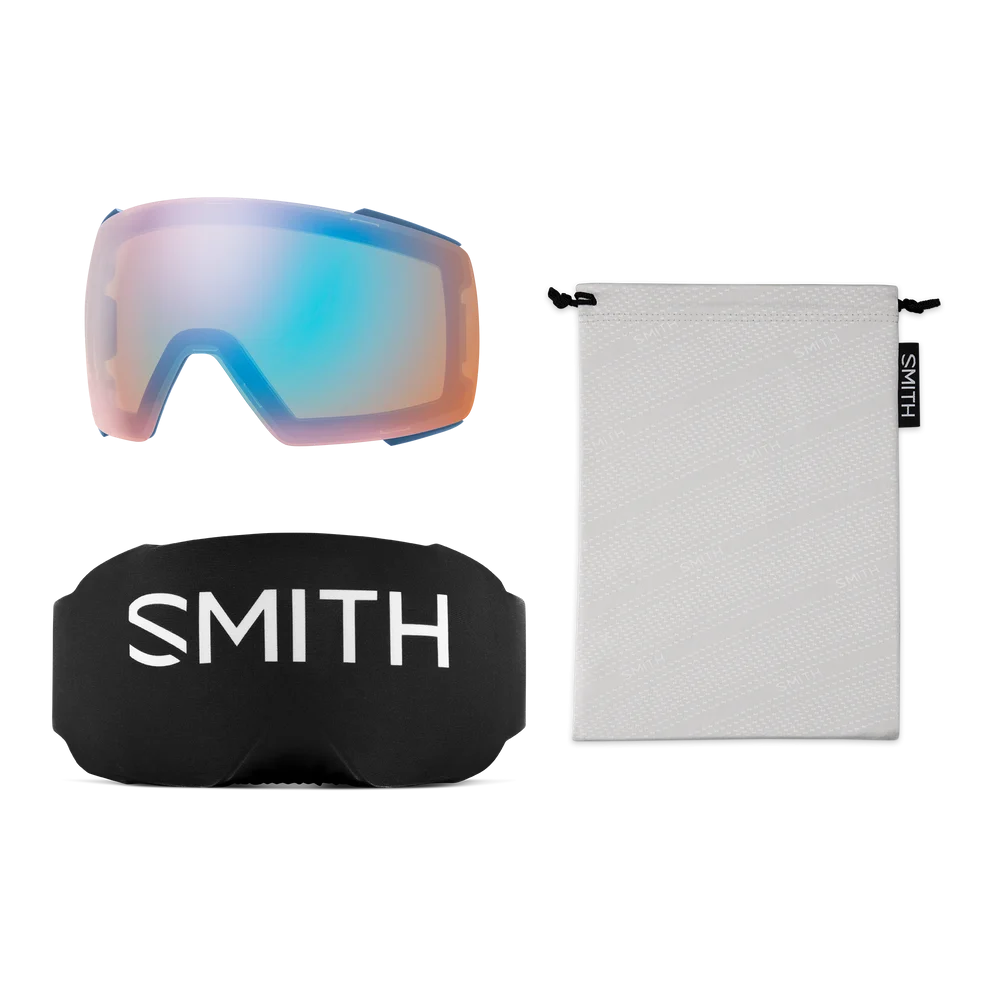 GOGLE SMITH I/O MAG MIDNIGHT GEO ALPINE CHROMAPOP EVERYDAY BLUE MIRROR + DODATKOWA SZYBA CHROMAPOP STORM BLUE 2027