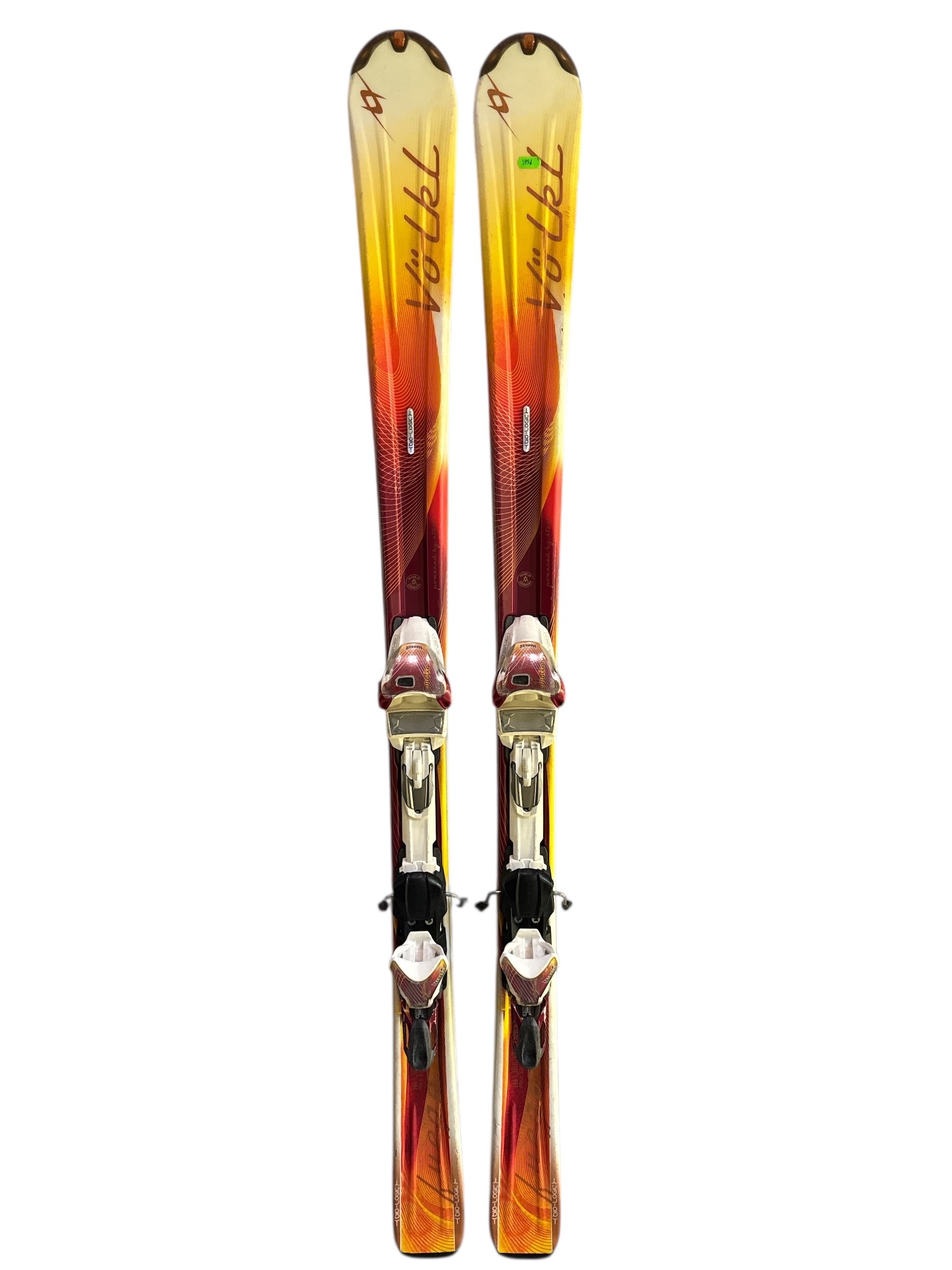 NARTY VÖLKL ATTIVA FUEGO 144CM + WIĄZANIA EMOTION 11.0 TC UŻYWANE