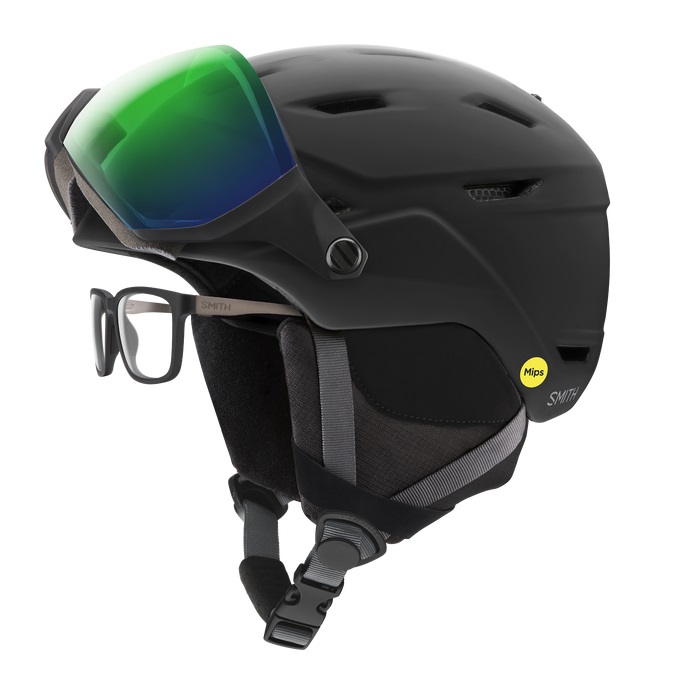 KASK SMITH SURVEY MATTE BLACK CHROMAPOP EVERYDAY GREEN MIRROR 2027