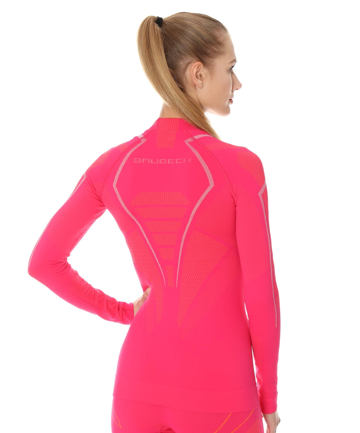 BIELIZNA TERMOAKTYWNA DAMSKA KOMPLET BRUBECK THERMO LS1310W LE1187W FUKSJA