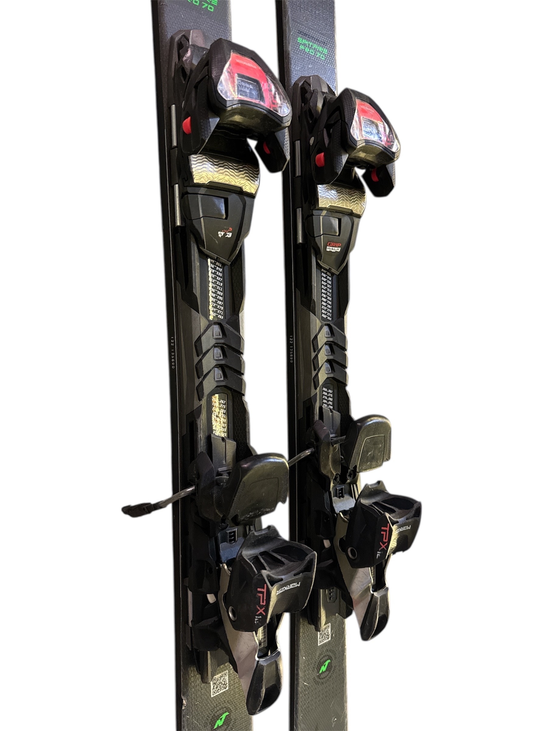 NARTY NORDICA DOBERMAN SPITFIRE PRO 70 155CM + WIĄZANIA MARKER TPX12 UŻYWANE