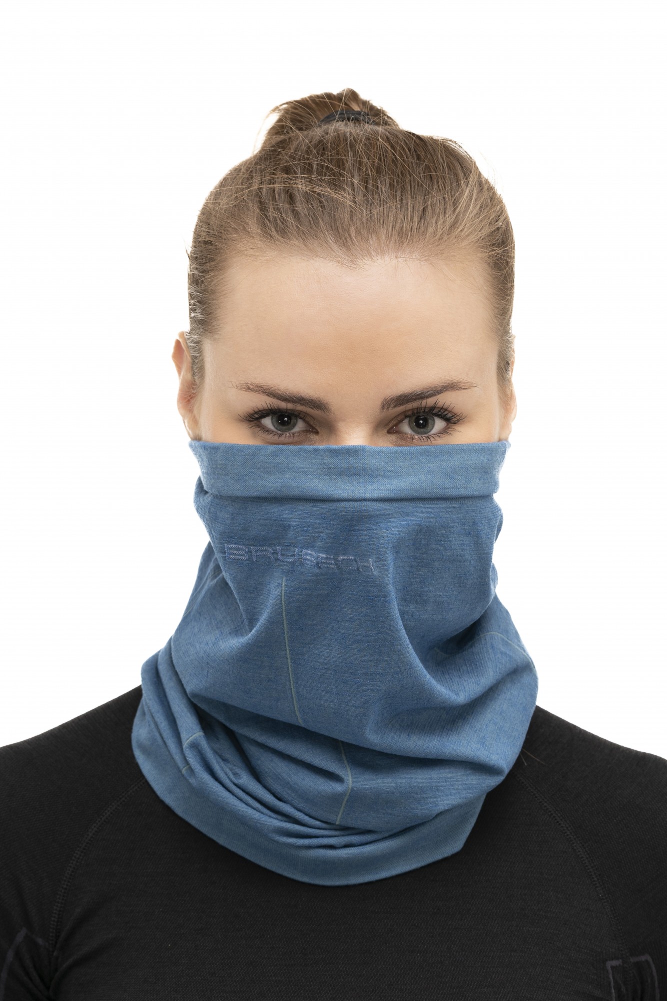 KOMIN WEŁNIANY TERMOAKTYWNY CHUSTA WIELOFUNKCYJNA BRUBECK ATHLETIC KM10350 JEANSOWY