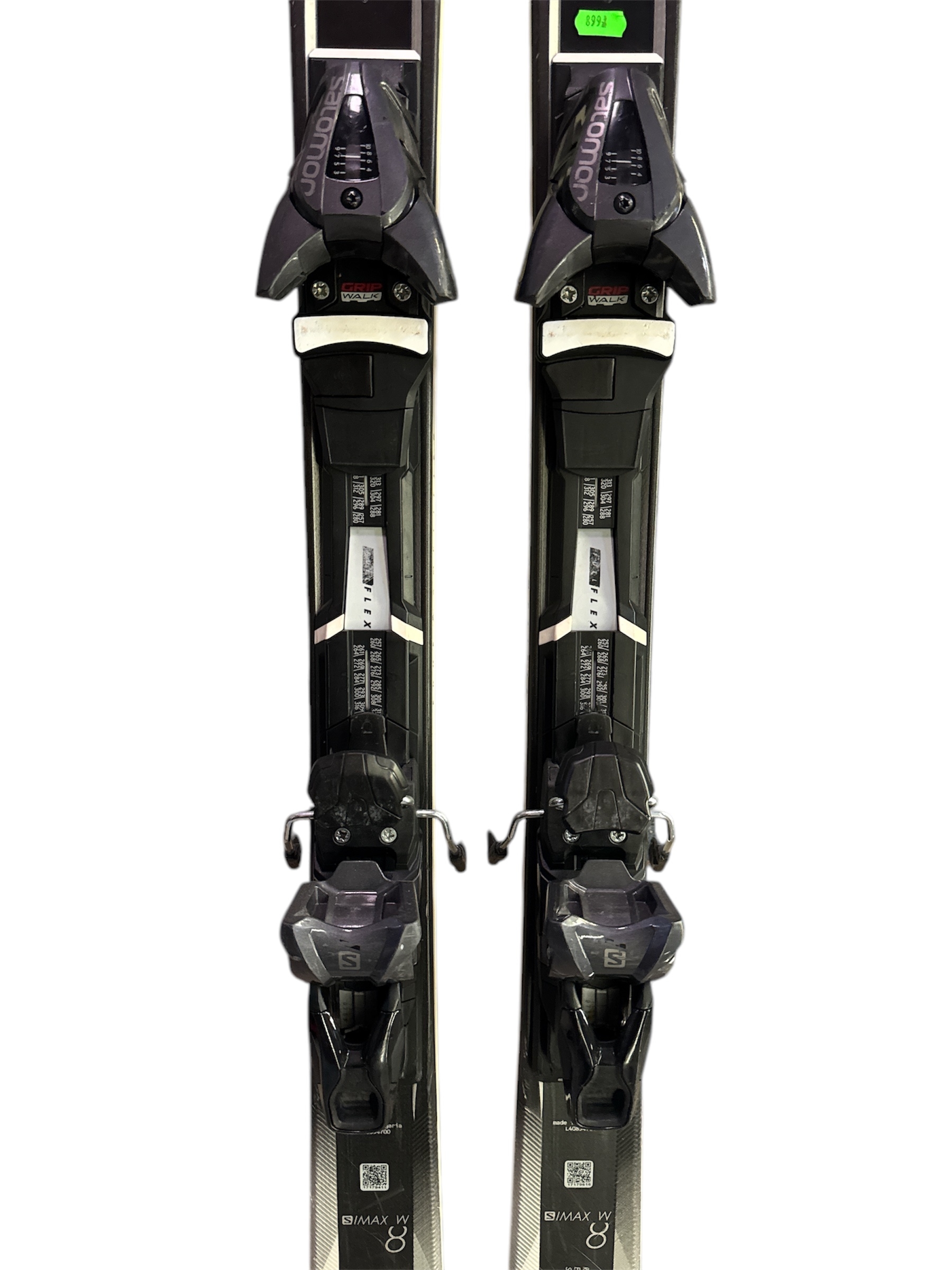 NARTY SALOMON S MAX W 8 160CM + WIĄZANIA SALOMON Z10GW UŻYWANE