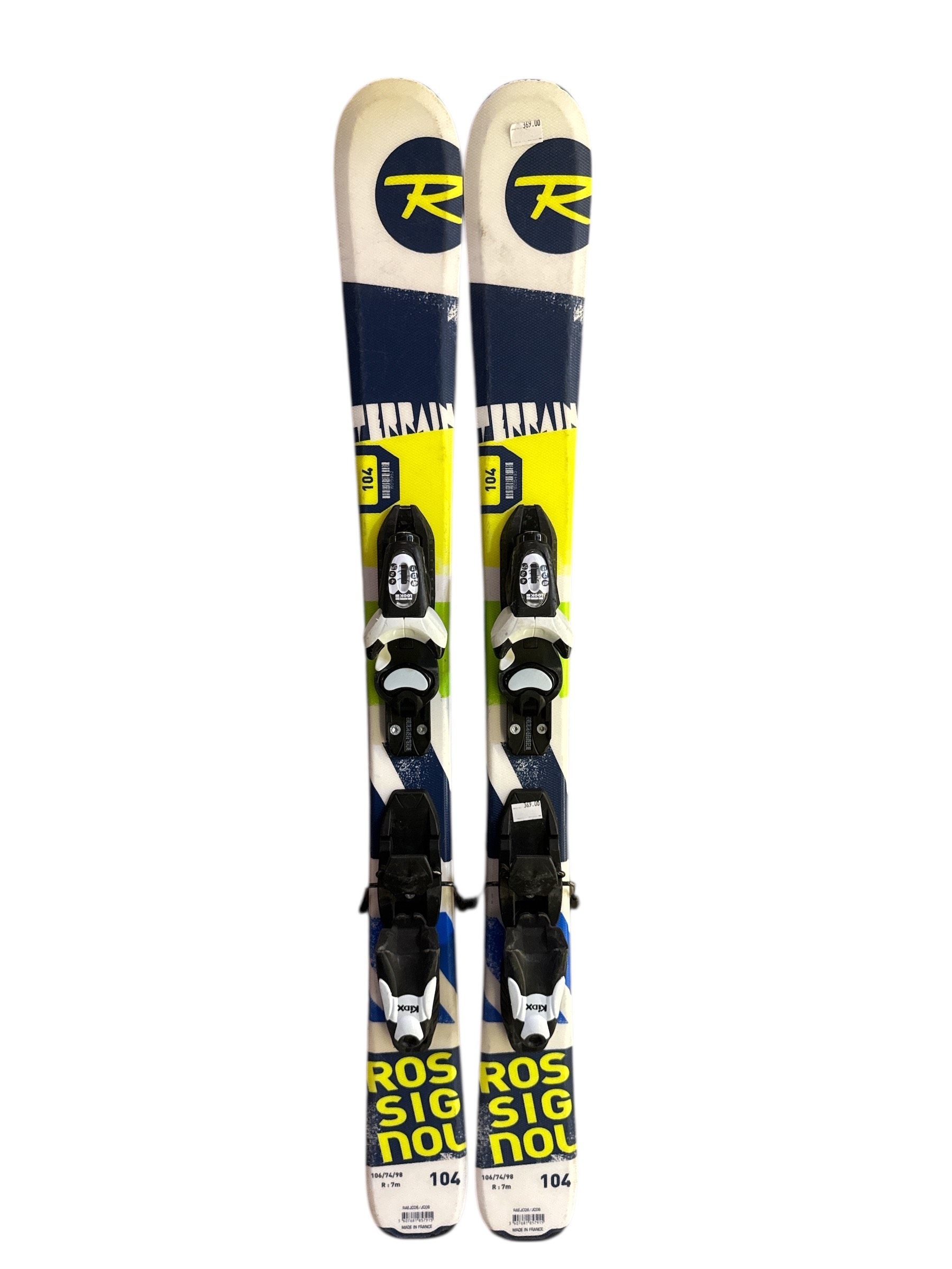 NARTY ROSSIGNOL TERRAIN 104CM + WIĄZANIA LOOK KIDX UŻYWANE