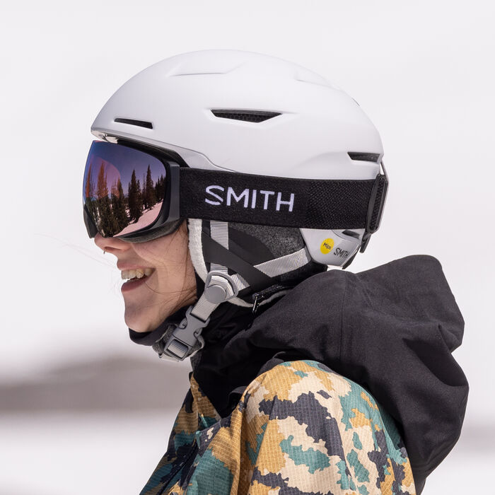 GOGLE SMITH I/O MAG S WHITE CHROMAPOP EVERYDAY ROSE GOLD MIRROR ​+ DODATKOWA SZYBA CHROMAPOP STORM BLUE SENSOR 2025