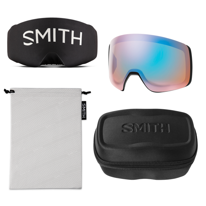 GOGLE SMITH 4D MAG XL BLACK CHROMAPOP SUN BLACK + DODATKOWA SZYBA CHROMAPOP STORM BLUE SENSOR MIRROR 2027