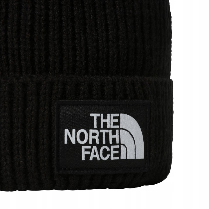THE NORTH FACE CIEPŁA SPORTOWA CZAPKA ZIMOWA DAMSKA MĘSKA MŁODZIEŻOWA LOGO BOX CUFFED BEANIE - NF0A3FJXJK3-S