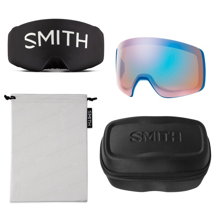 GOGLE SMITH 4D MAG TRUE BLUE GLITCH CHROMAPOP EVERYDAY BLUE MIRROR + DODATKOWA SZYBA CHROMAPOP STORM BLUE SENSOR  2025