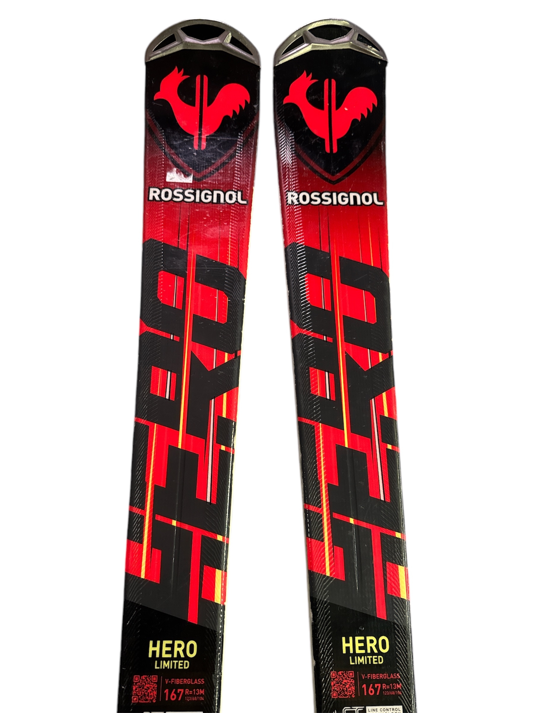 NARTY ROSSIGNOL HERO CARVE LIMITED C13 167CM + WIĄZANIA LOOK XPRESS UŻYWANE