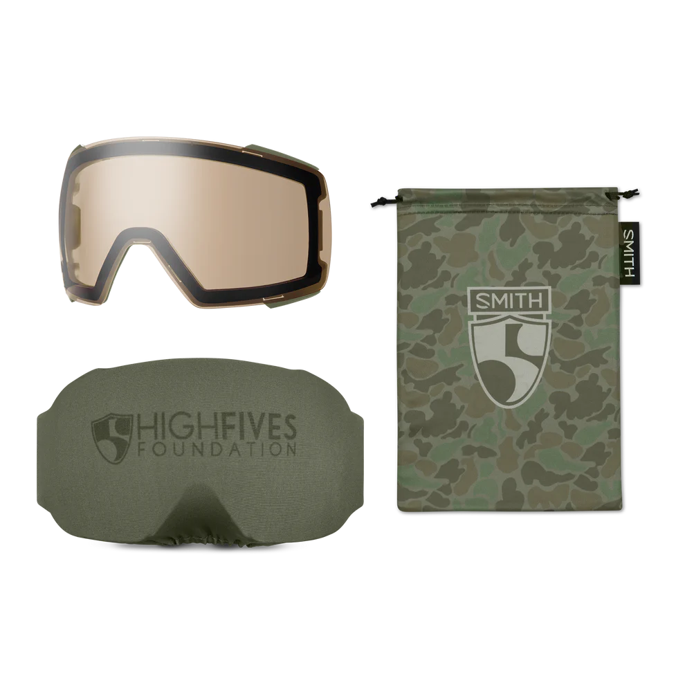 GOGLE SMITH I/O MAG SMITH X HIGH FIVES CHROMAPOP SUN BLACK + DODATKOWA SZYBA CHROMAPOP STORM AMBER 2026