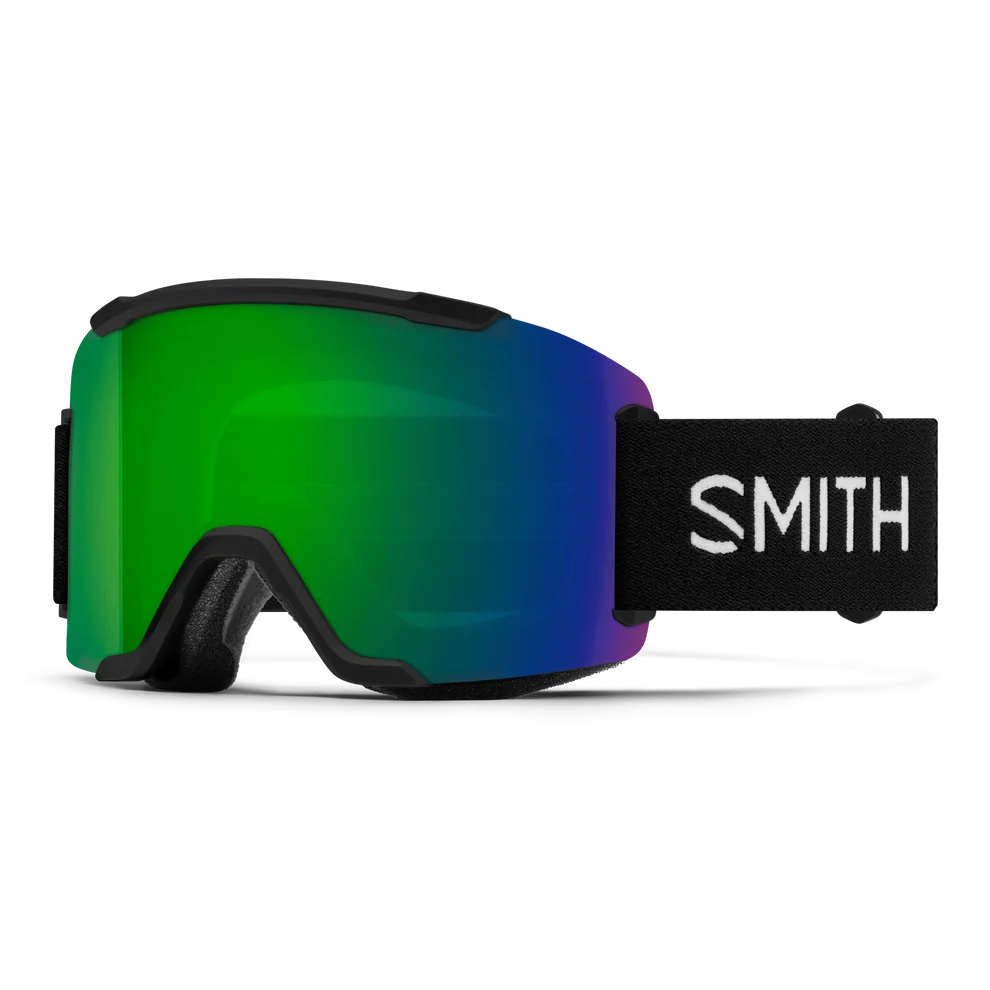 GOGLE SMITH SQUAD 2 BLACK CHROMAPOP SUN GREEN MIRROR + DODATKOWA SZYBA YELLOW 2027