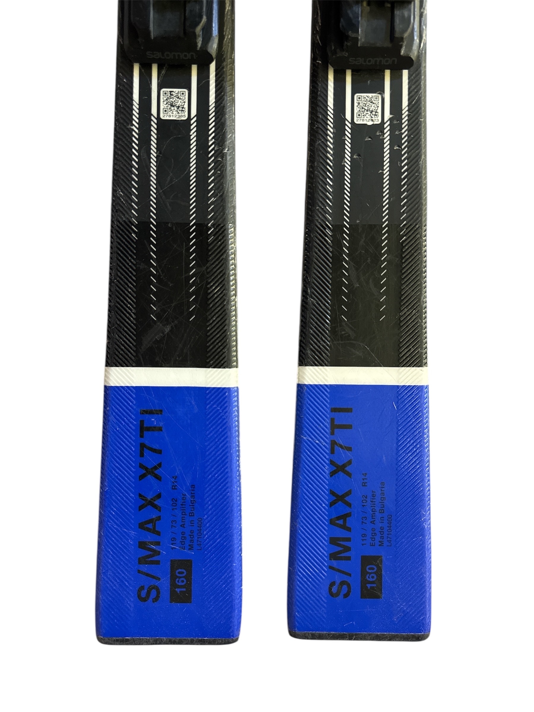 NARTY SALOMON S/MAX X7TI 160CM + WIĄZANIA SALOMON M10 UŻYWANE