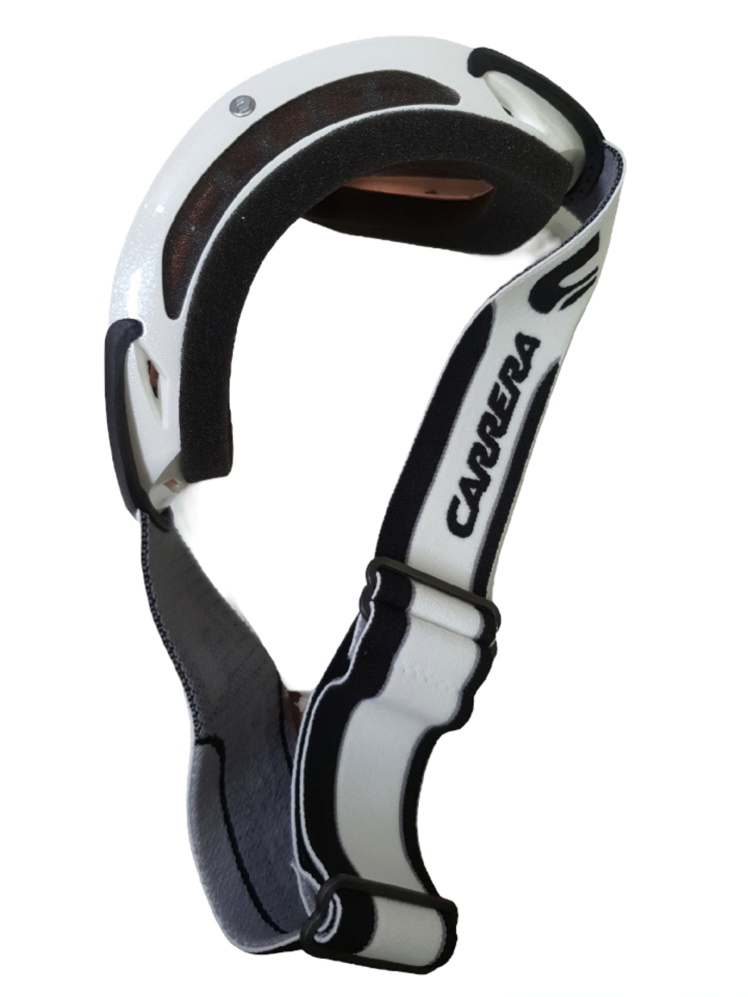 GOGLE CARRERA CHIODO AIR WHITE SHINY LOGO SUPER ROSA