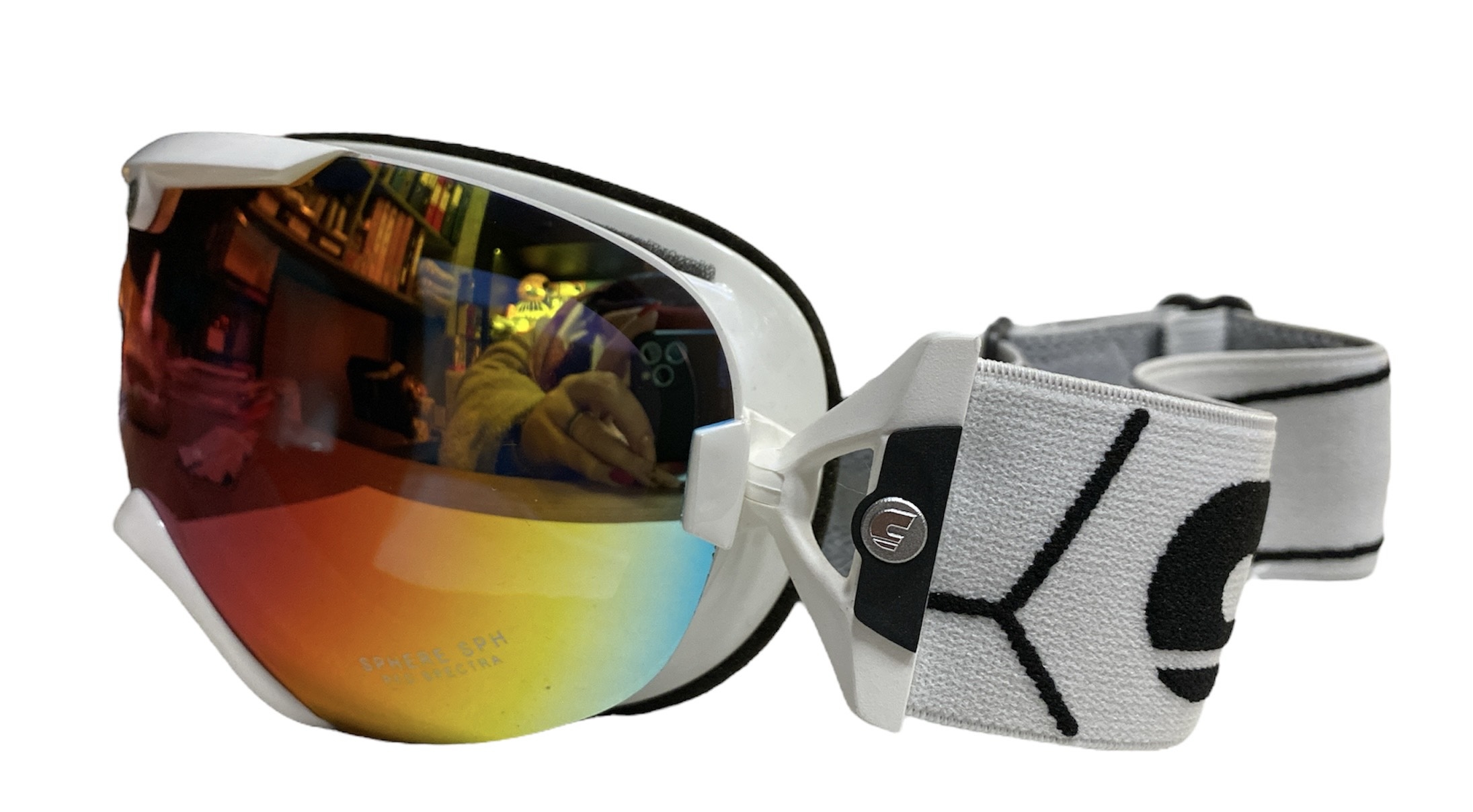 GOGLE CARRERA MIRAGE SPHERE SPH WHITE STRIPE RED SPECTRA
