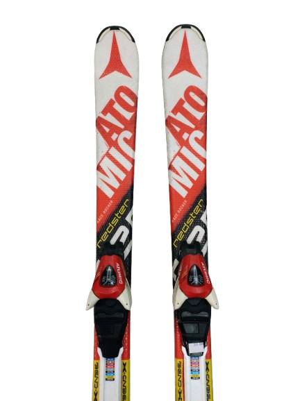 NARTY ATOMIC RACE 130CM + WIĄZANIA ATOMIC UŻYWANE-duplikat