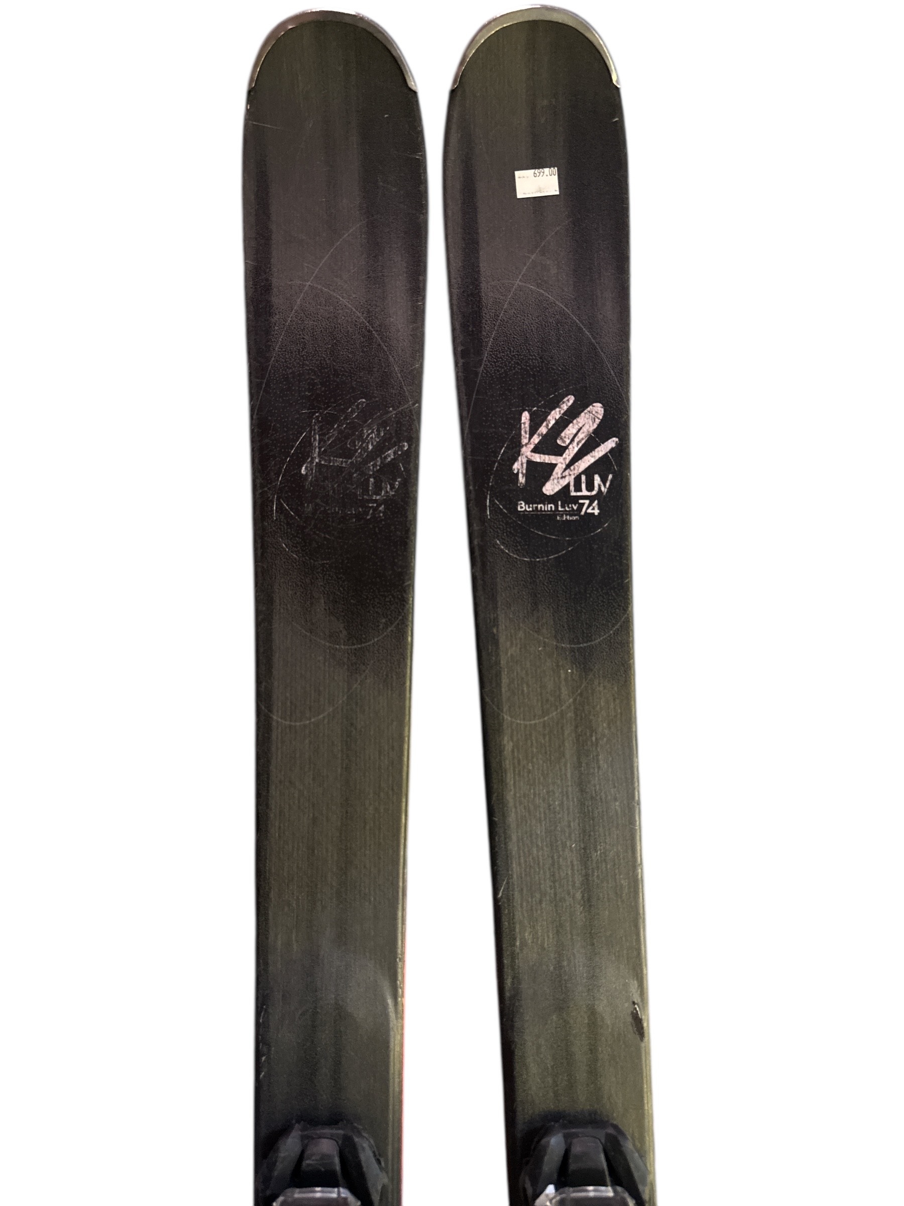 NARTY K2 BURNIN LUV 74 146CM + WIĄZANIA MARKER M 10 UŻYWANE