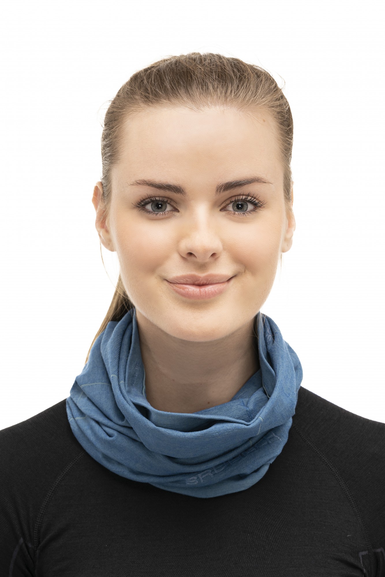 KOMIN WEŁNIANY TERMOAKTYWNY CHUSTA WIELOFUNKCYJNA BRUBECK ATHLETIC KM10350 JEANSOWY