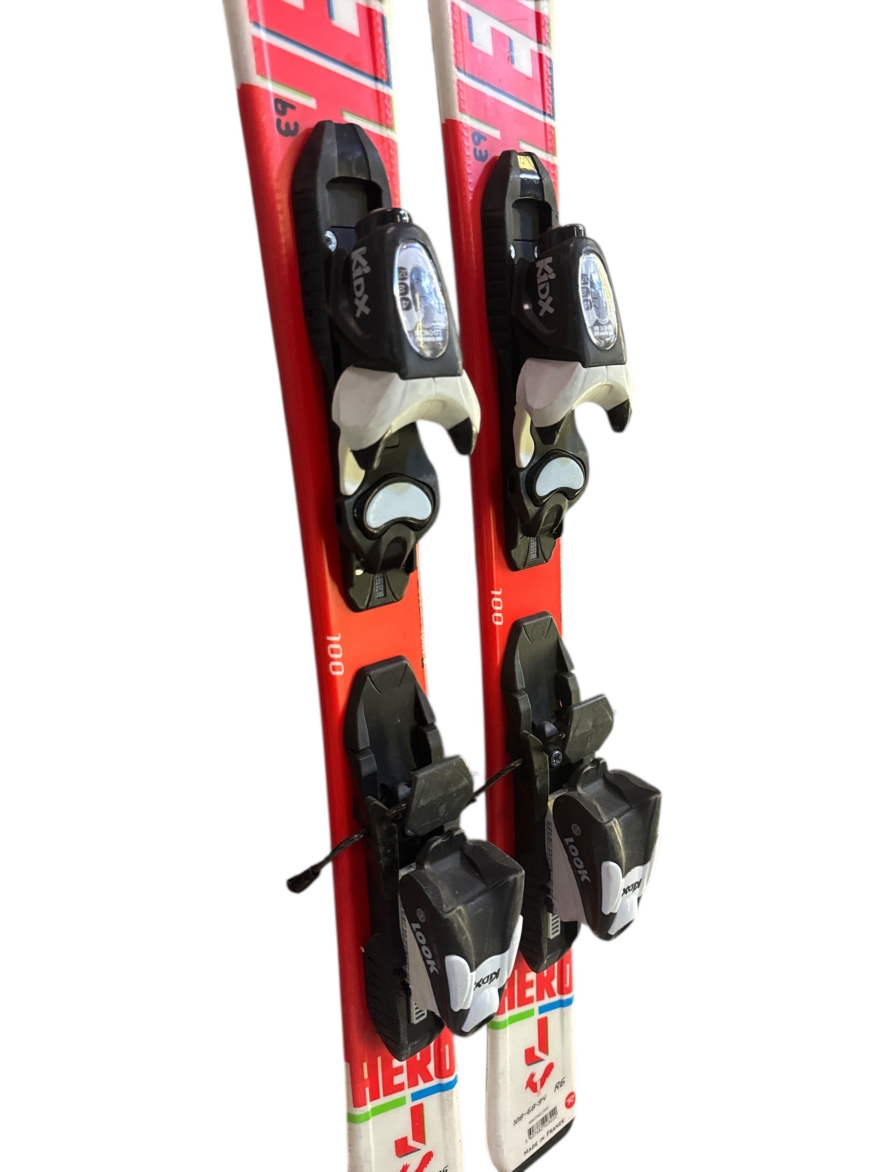 NARTY ROSSIGNOL HERO J 100CM + WIĄZANIA LOOK KIDX UŻYWANE