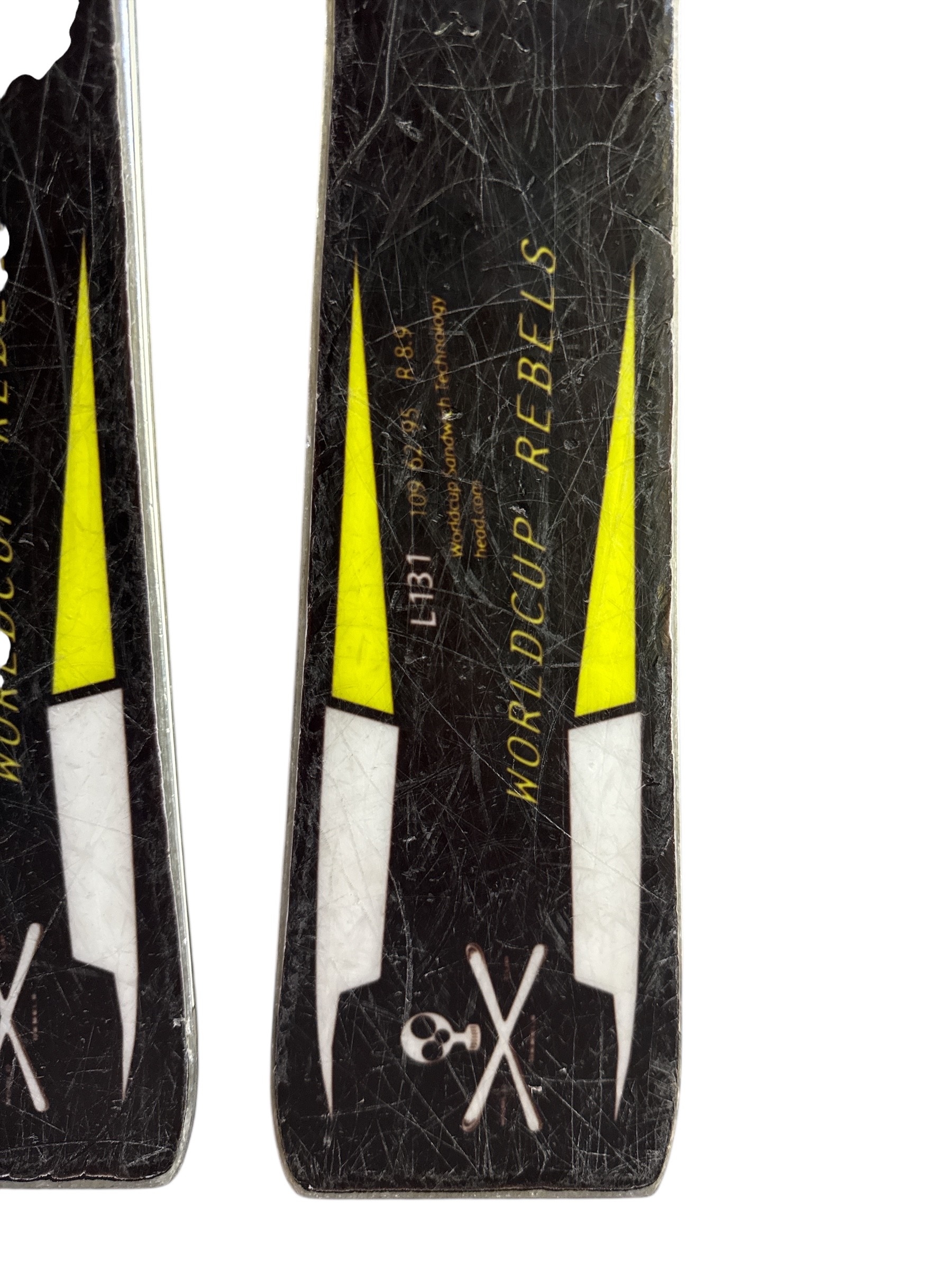 NARTY HEAD WORLDCUP REBELS I.SL TEAM 131CM + WIĄZANIA TYROLIA SYMPRO SP 4.5 UŻYWANE