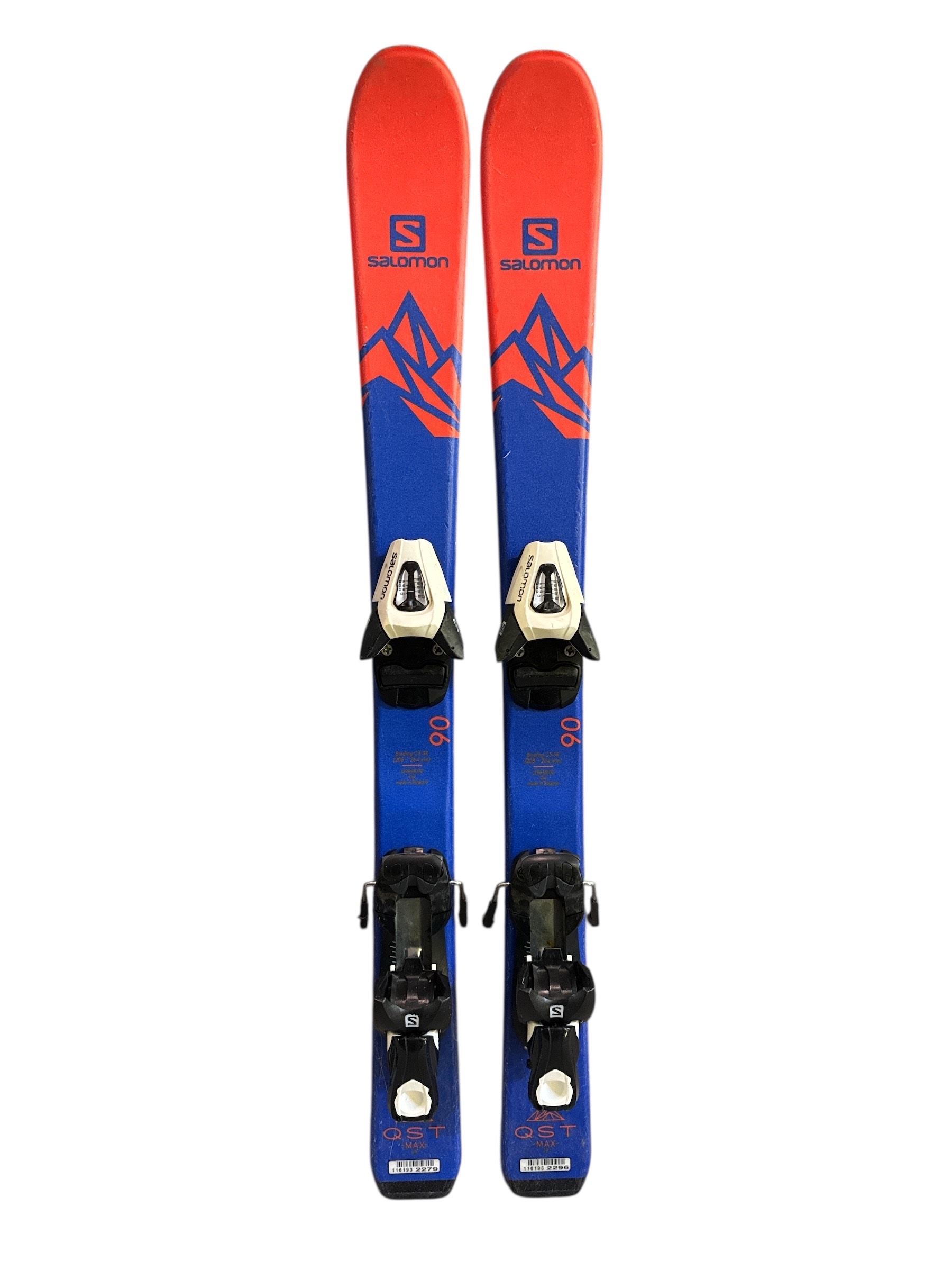 NARTY SALOMON QST MAX JR 90CM + WIĄZANIA SALOMON 5 UŻYWANE